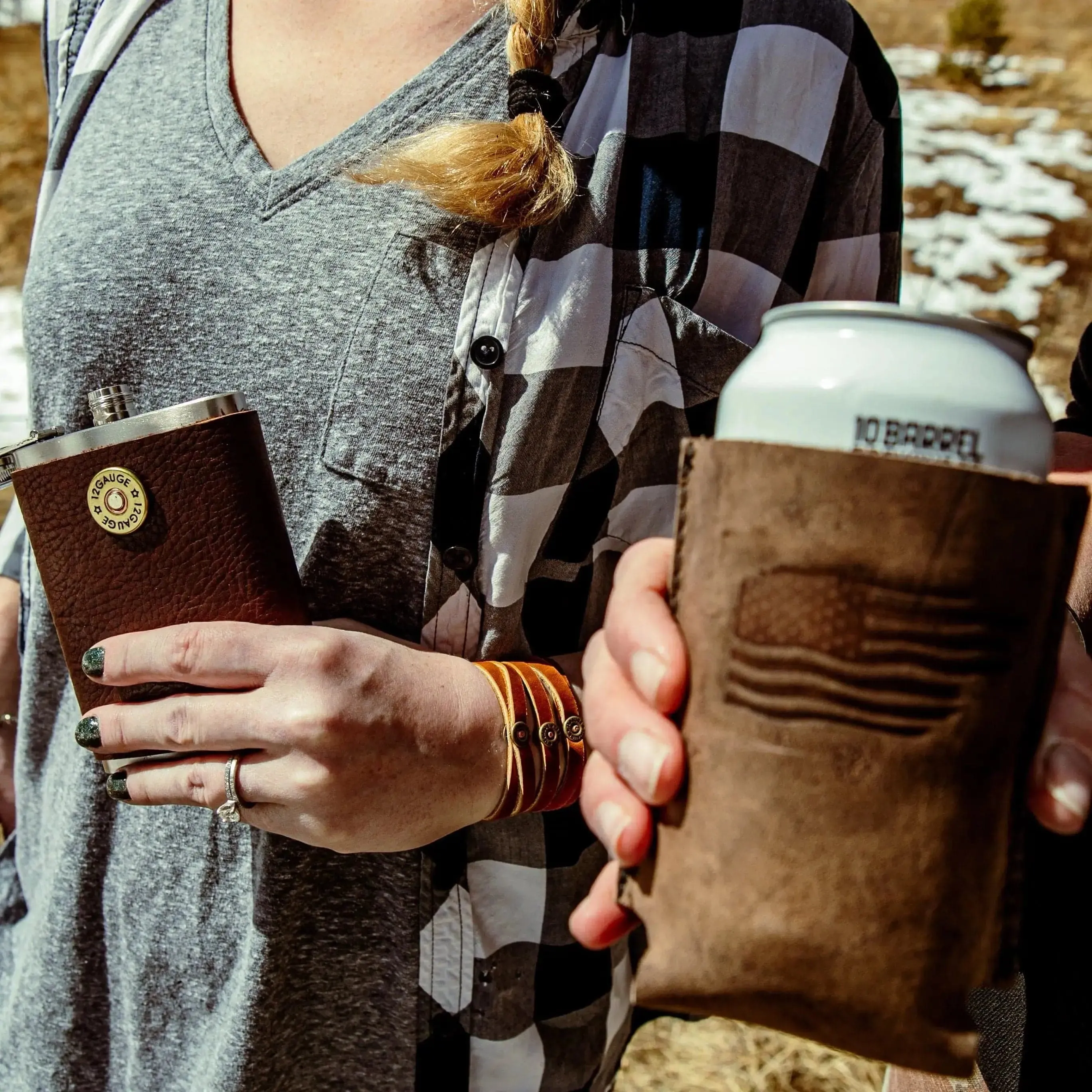 Leather Beer Coozie