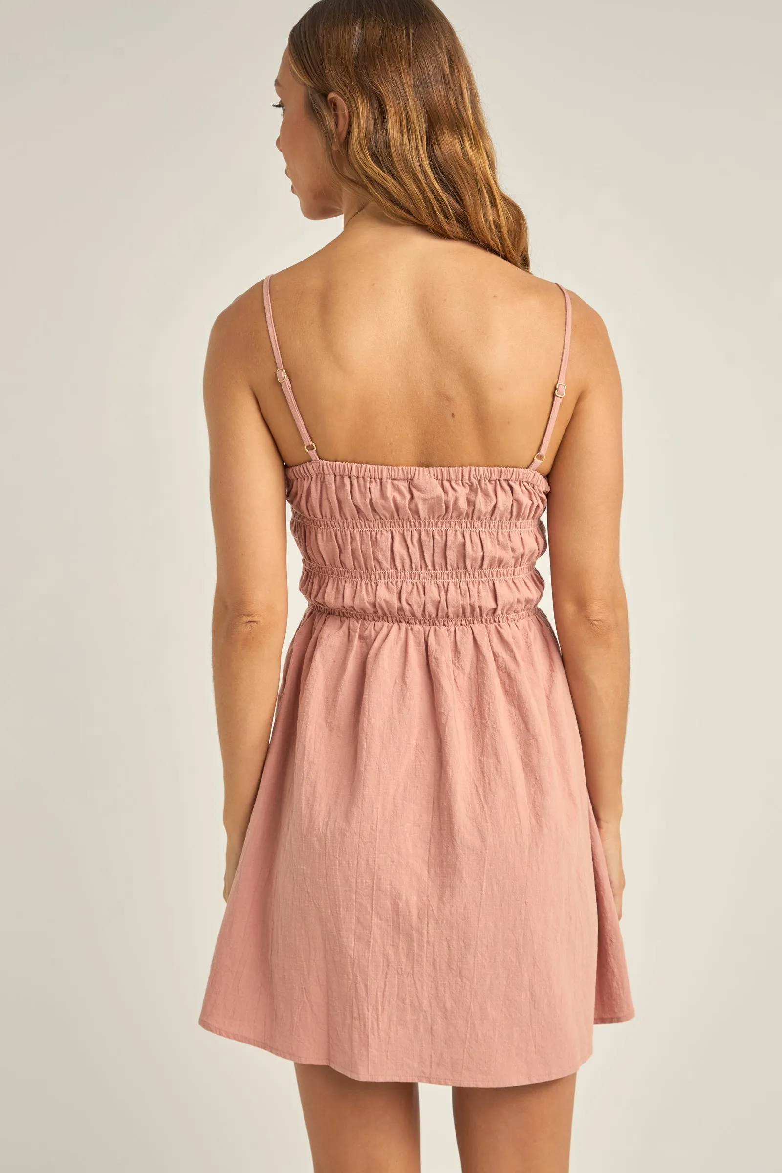 Libby Mini Dress Dusty Pink