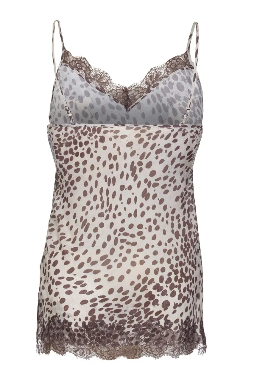 Lucy grey leopard print Camisole