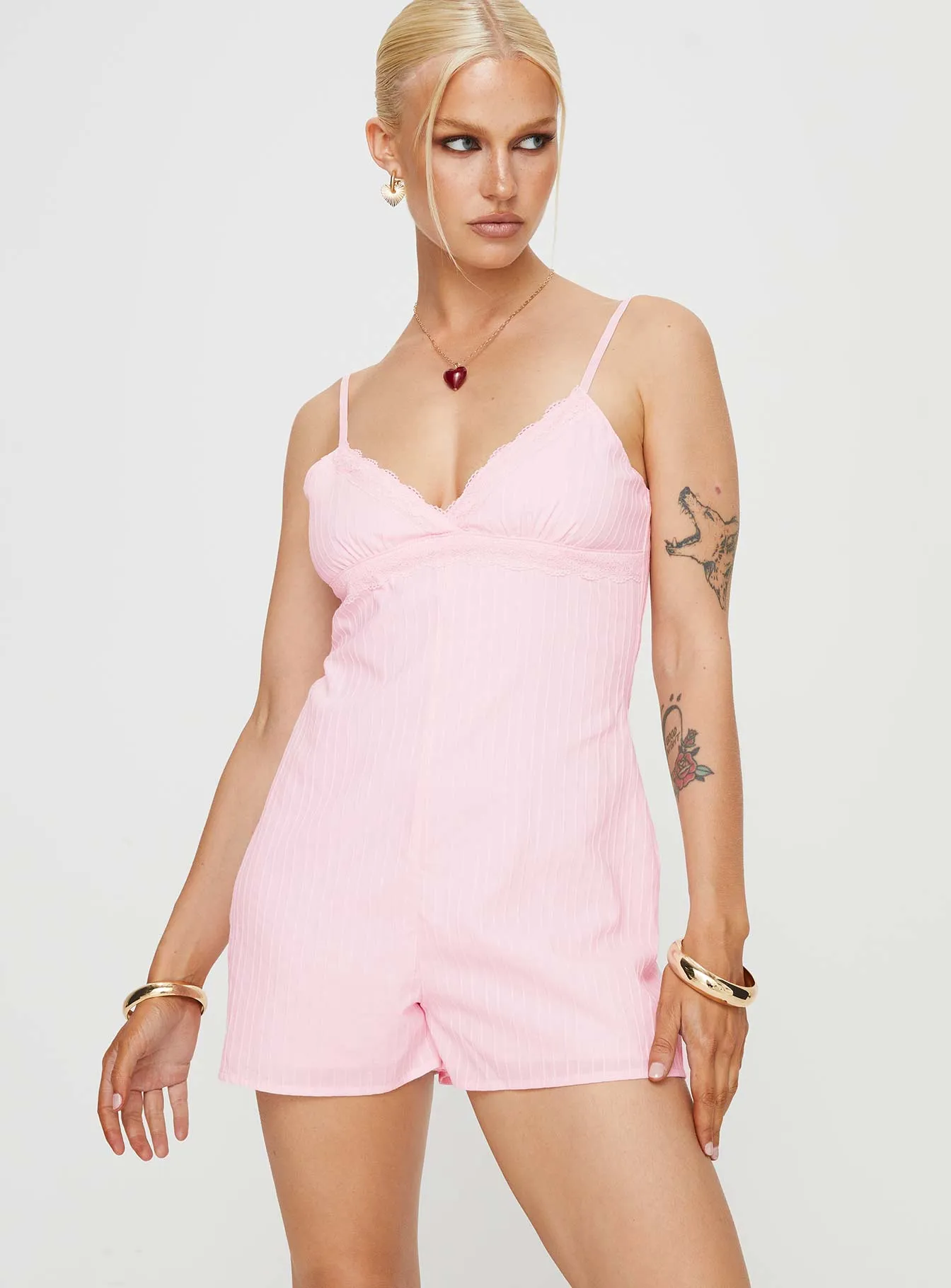 Lunya Playsuit Pink