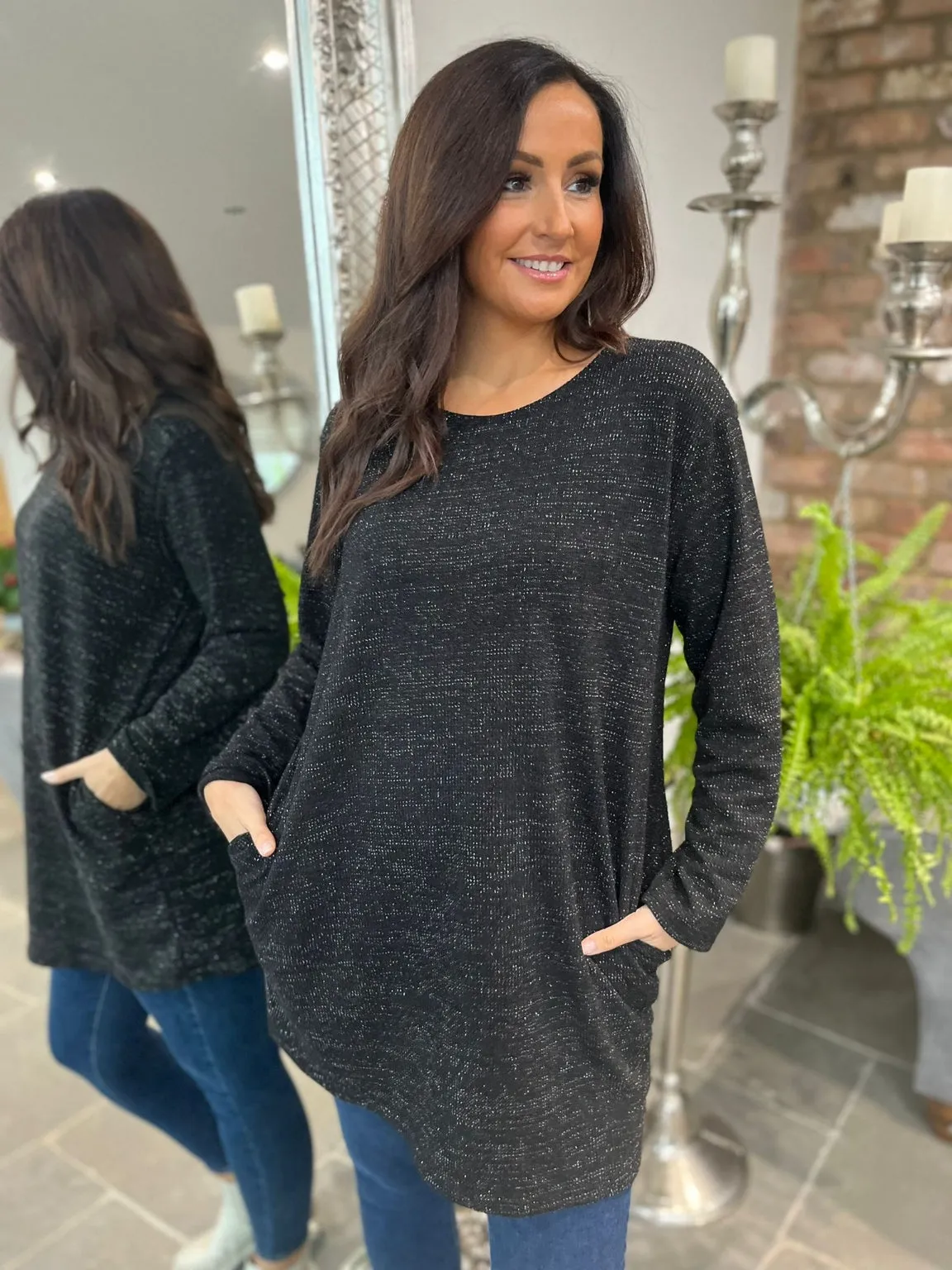 Lurex Pocket Tunic Haven