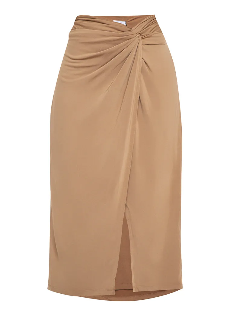 MARISOL Twist Front Skirt