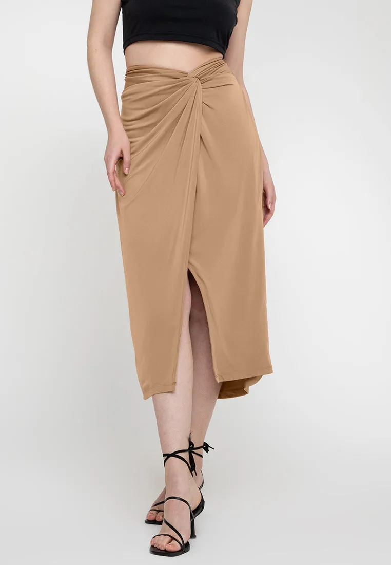 MARISOL Twist Front Skirt