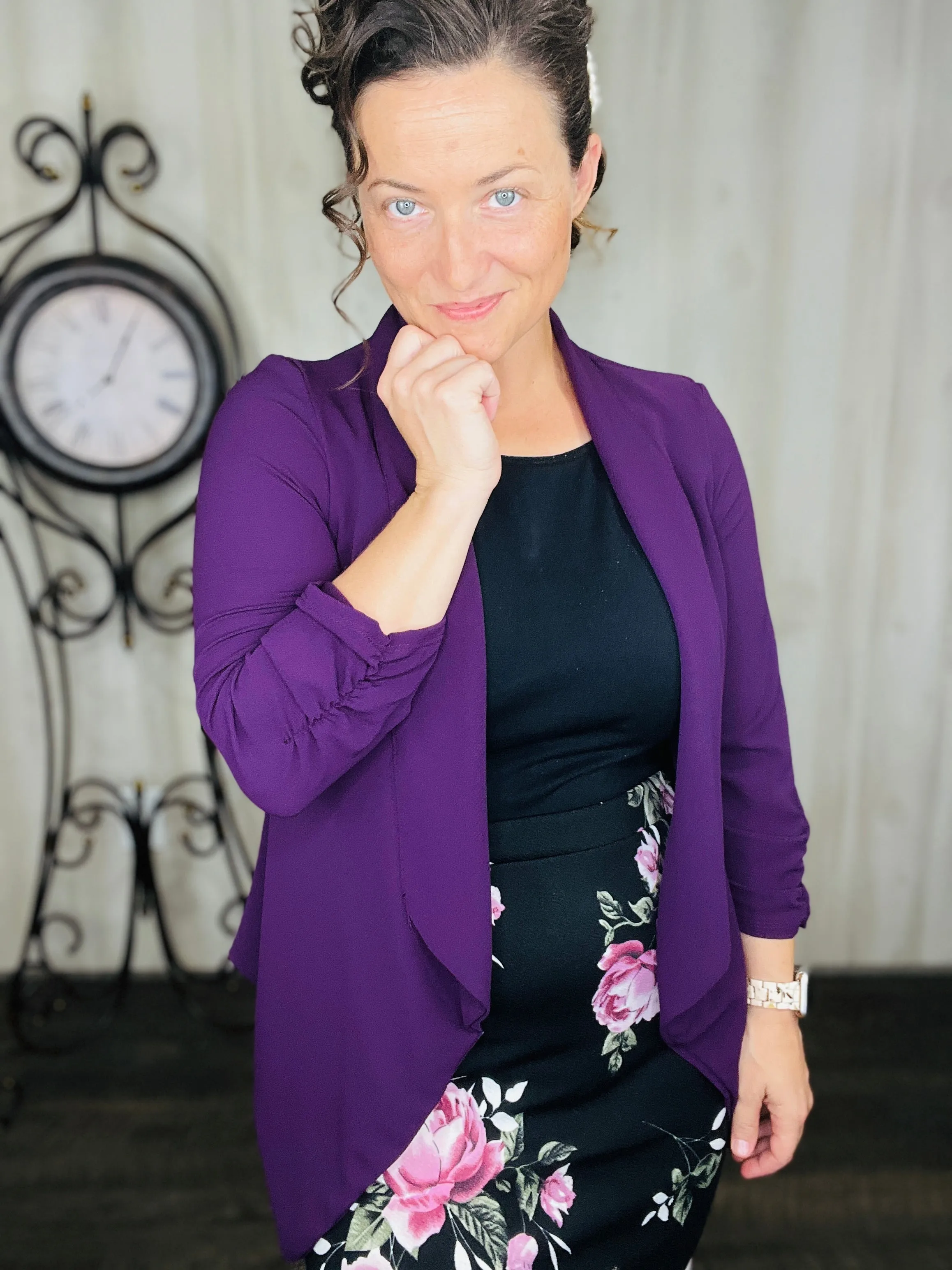 Marissa Blazer- Purple