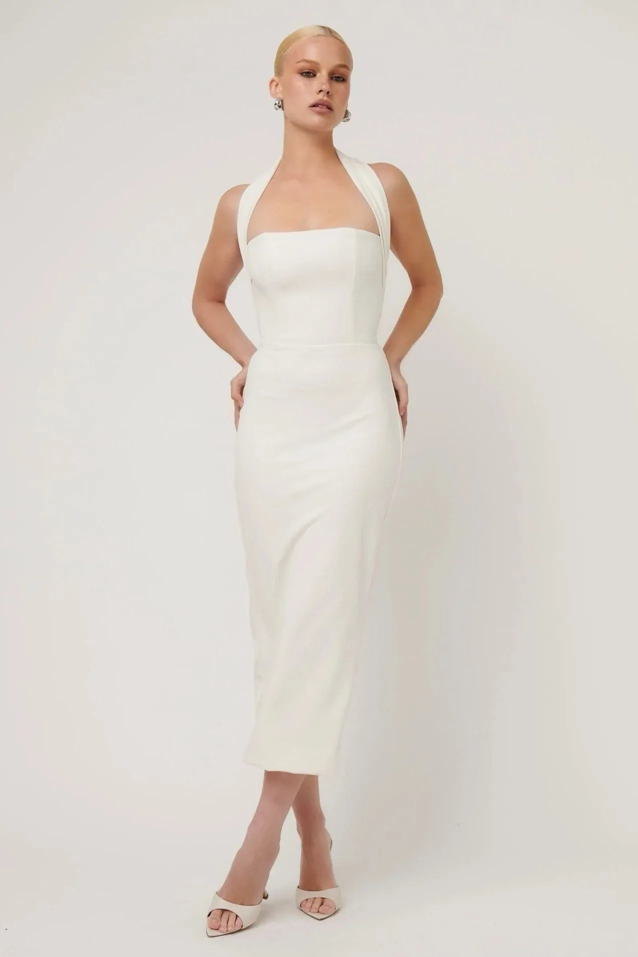 Meline Midi Dress - Ivory