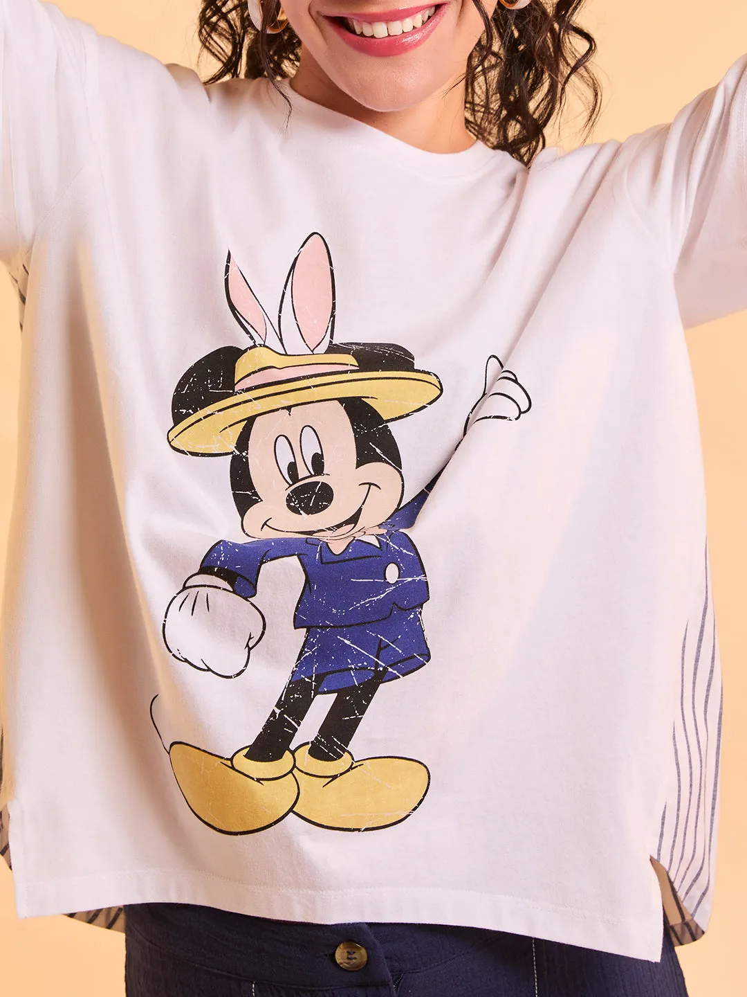 Mickey Mouse  Disney Printed Top