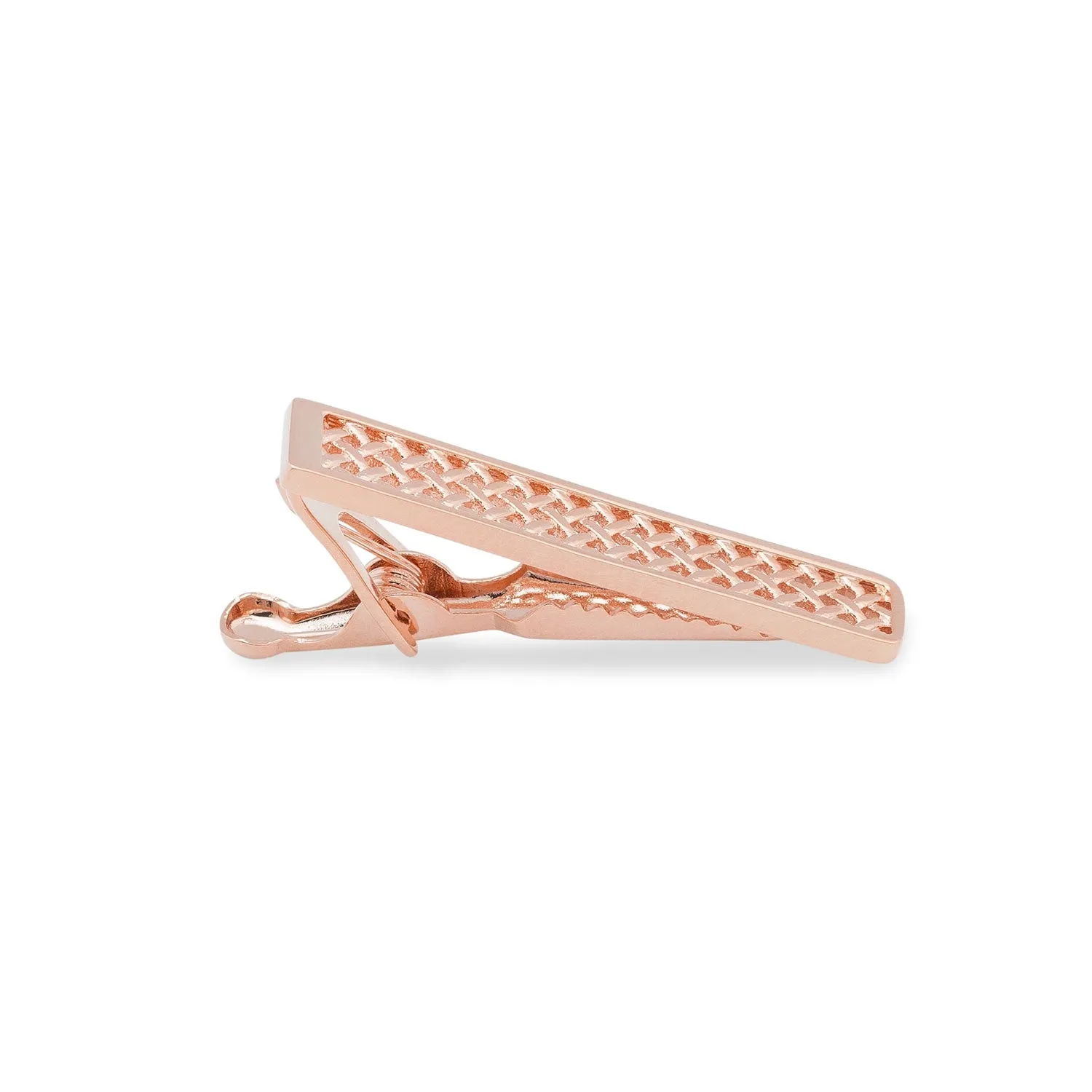 Mini Rose Gold Crocetti Mesh Tie Bar