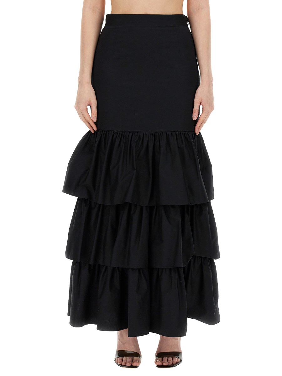 MOSCHINO    SKIRT WITH RUFFLES