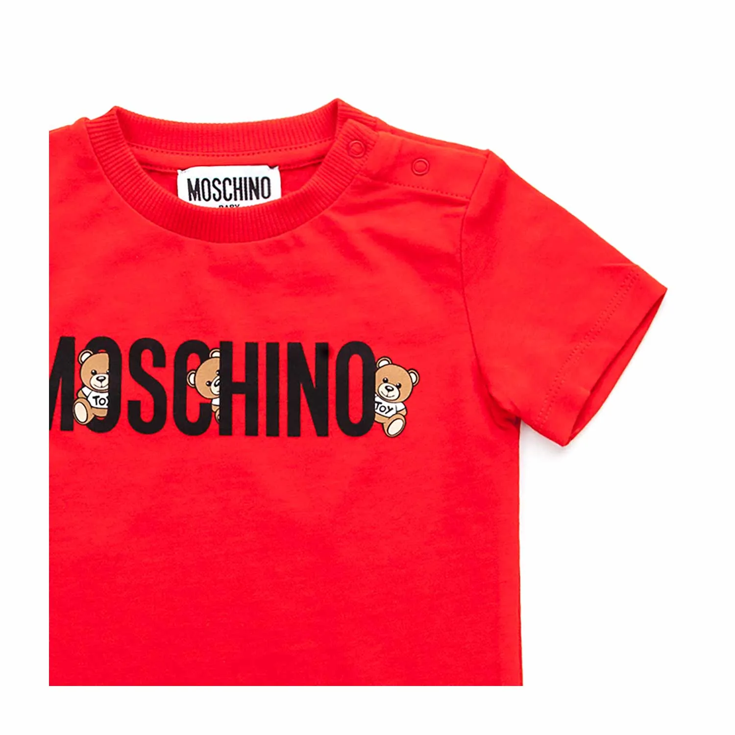 Moschino Teddy Bear Red Romper For Baby