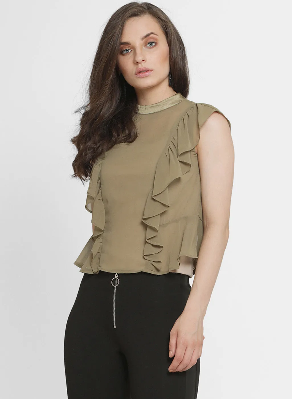 Moselle Princes Ruffle Top