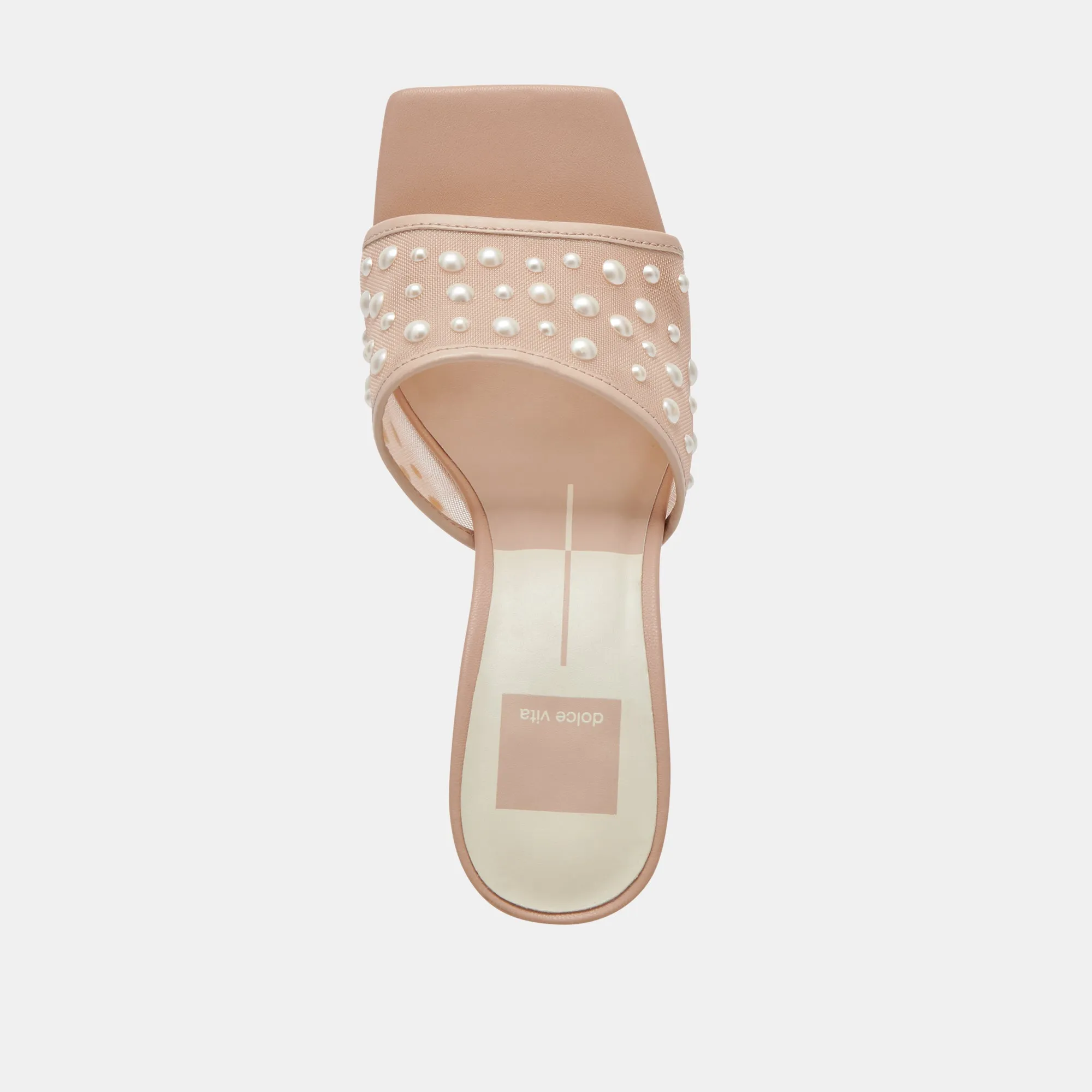 NARDA PEARL HEELS BLUSH MESH