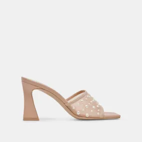 NARDA PEARL HEELS BLUSH MESH