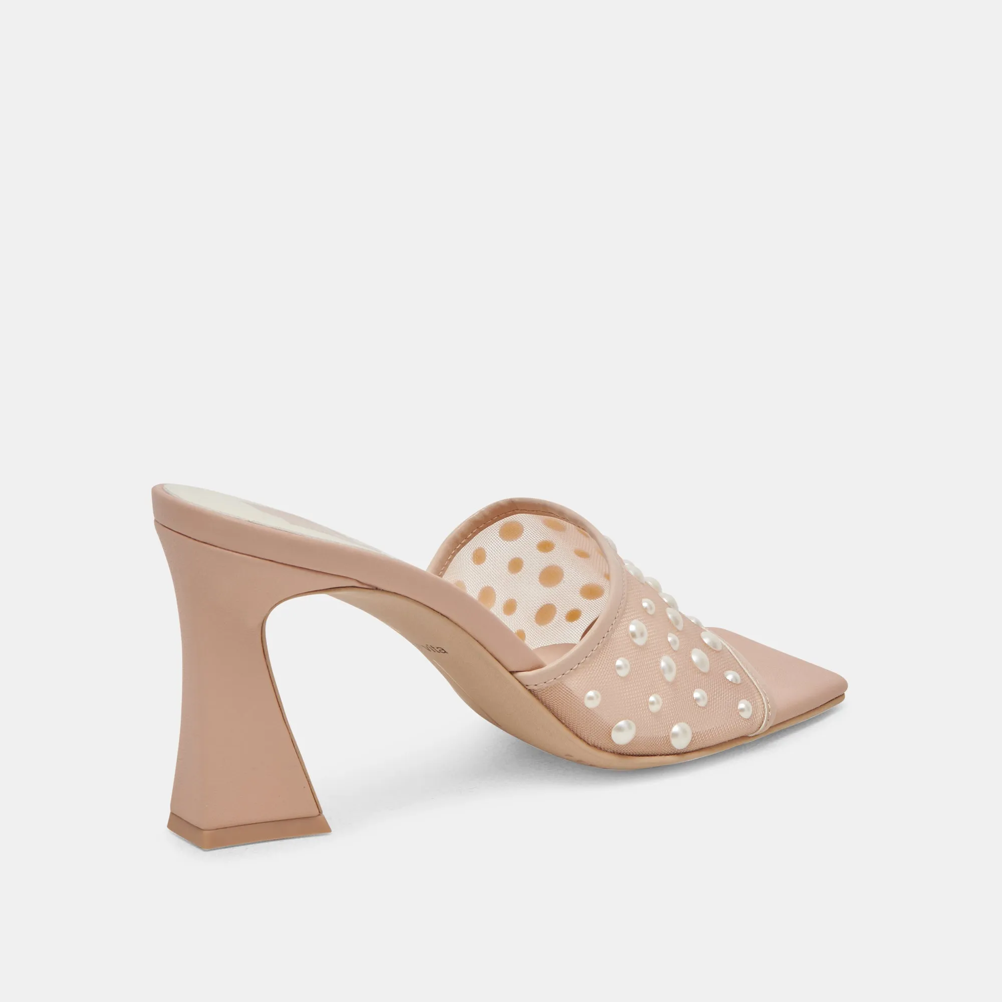 NARDA PEARL HEELS BLUSH MESH