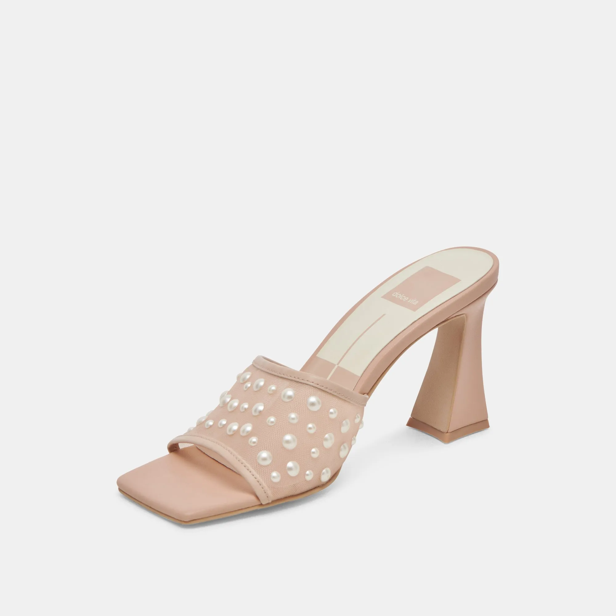 NARDA PEARL HEELS BLUSH MESH