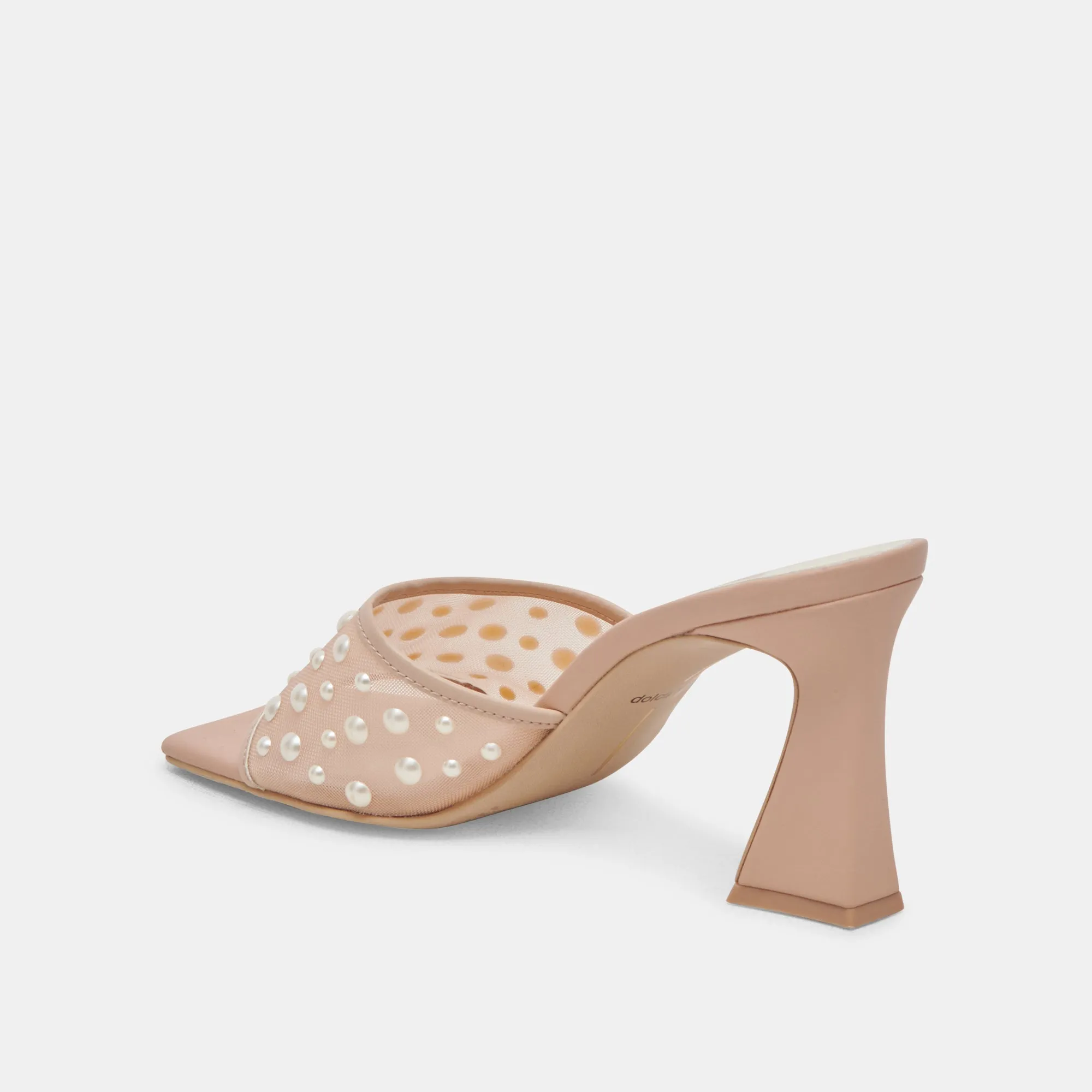 NARDA PEARL HEELS BLUSH MESH