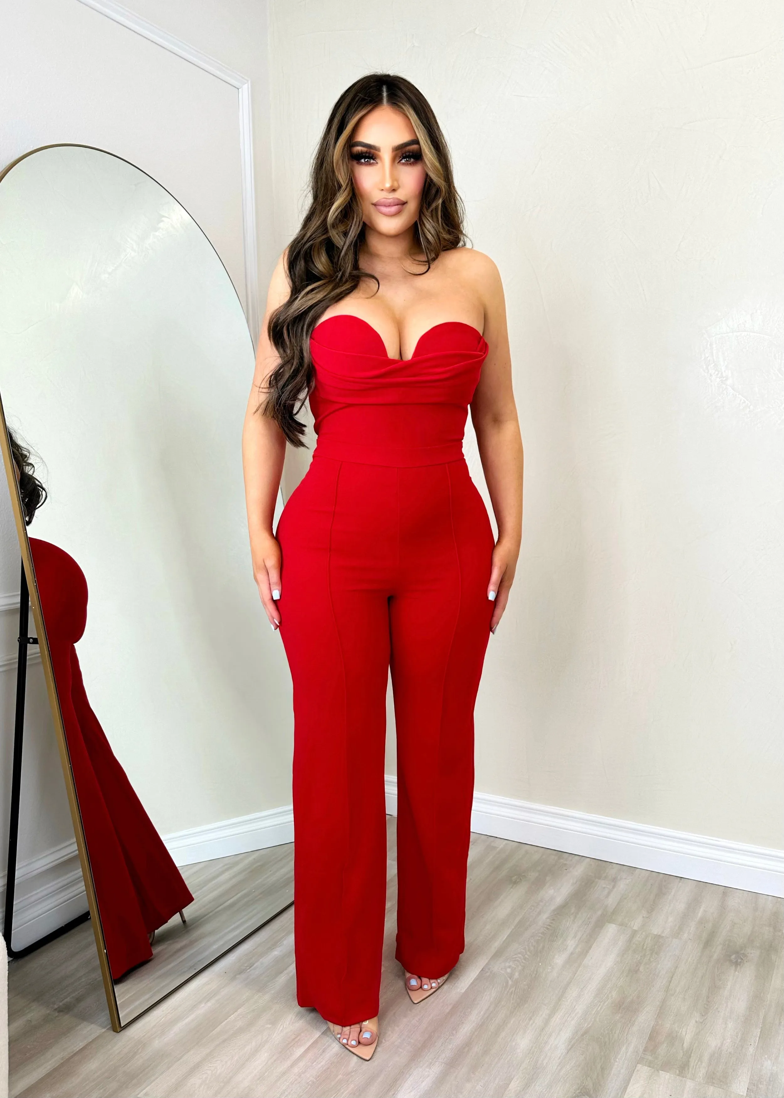 New Attitude Jumpsuit Red