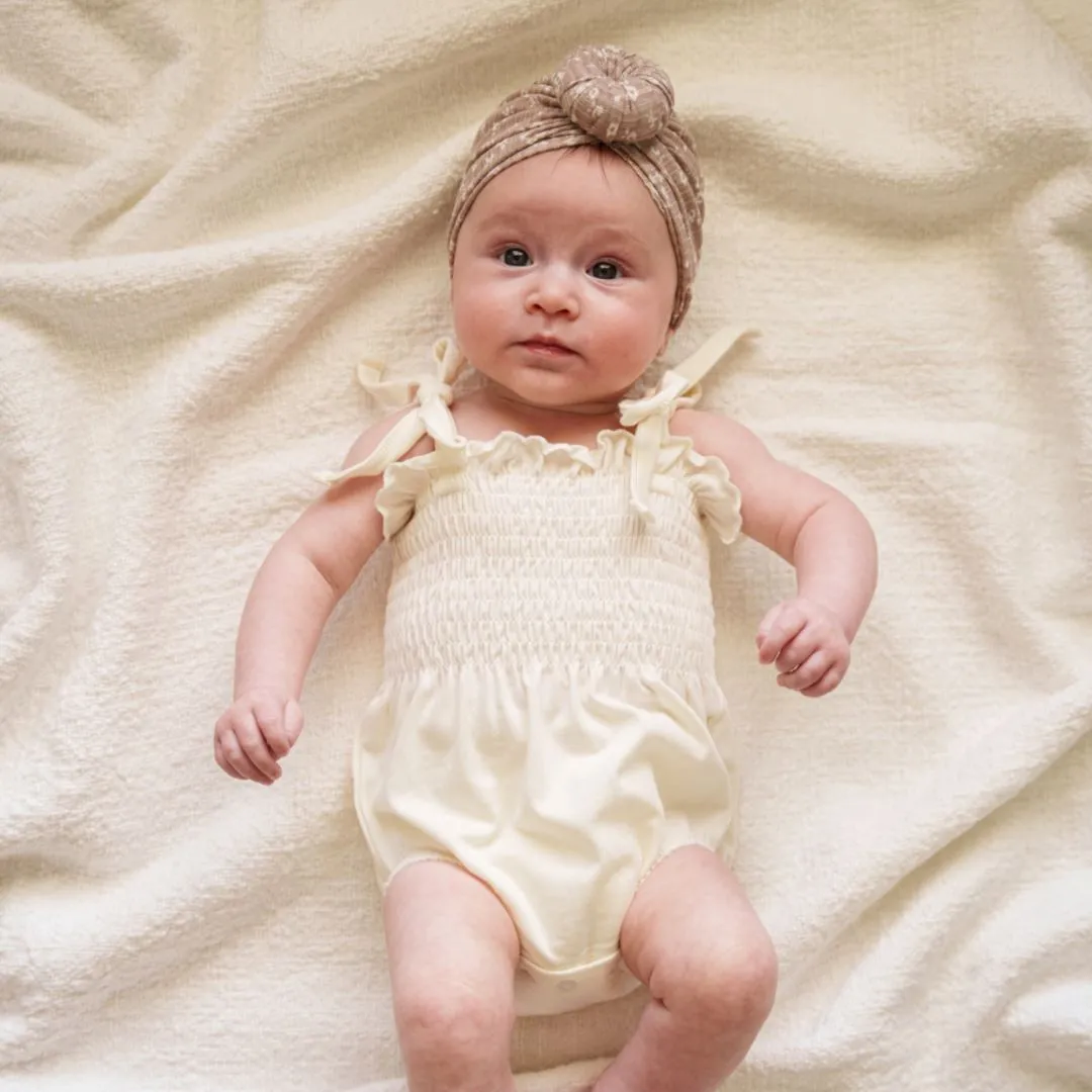 Organic Ruffled Romper