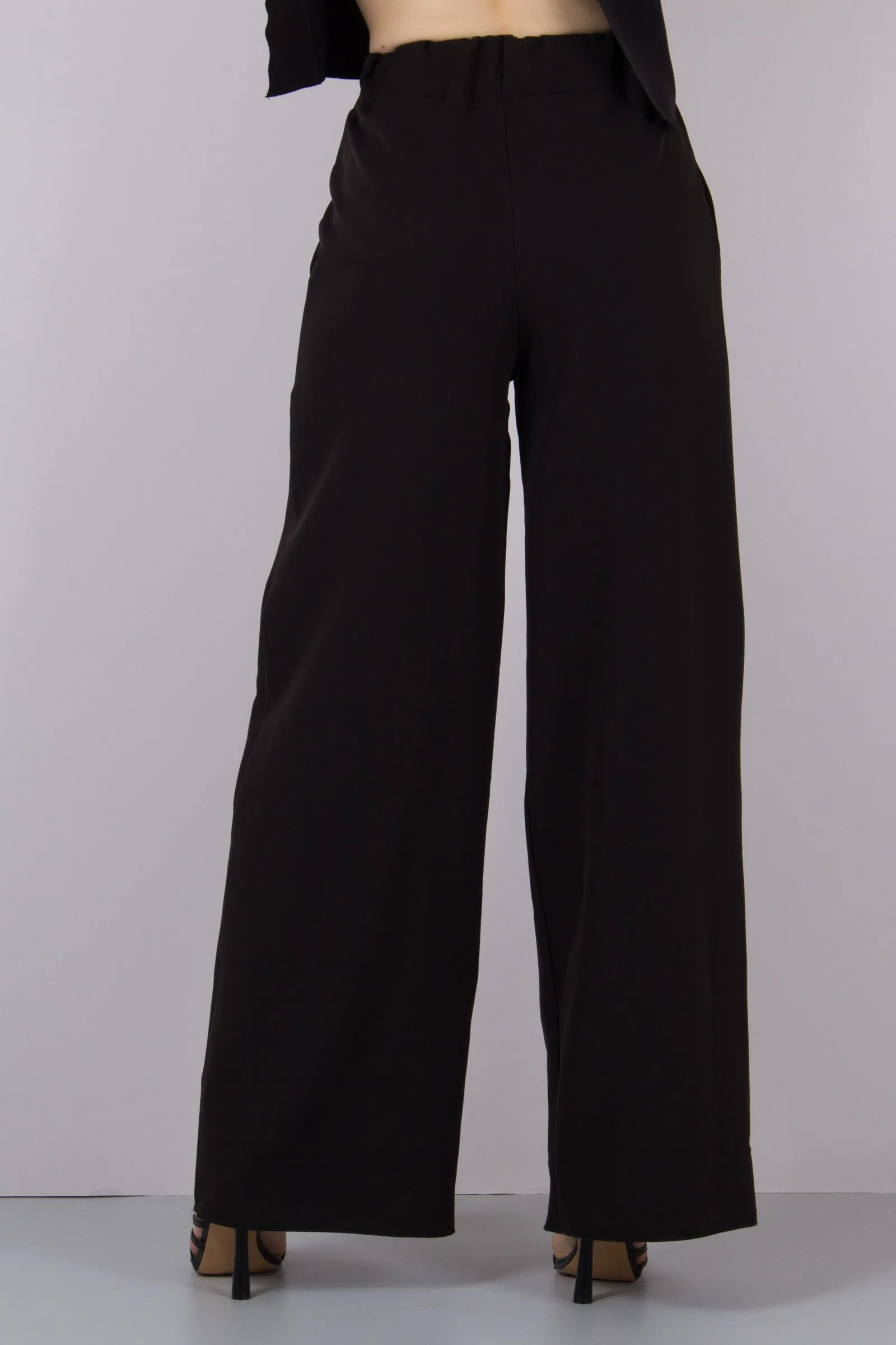 Pantalone Palazzo Crepe Nero