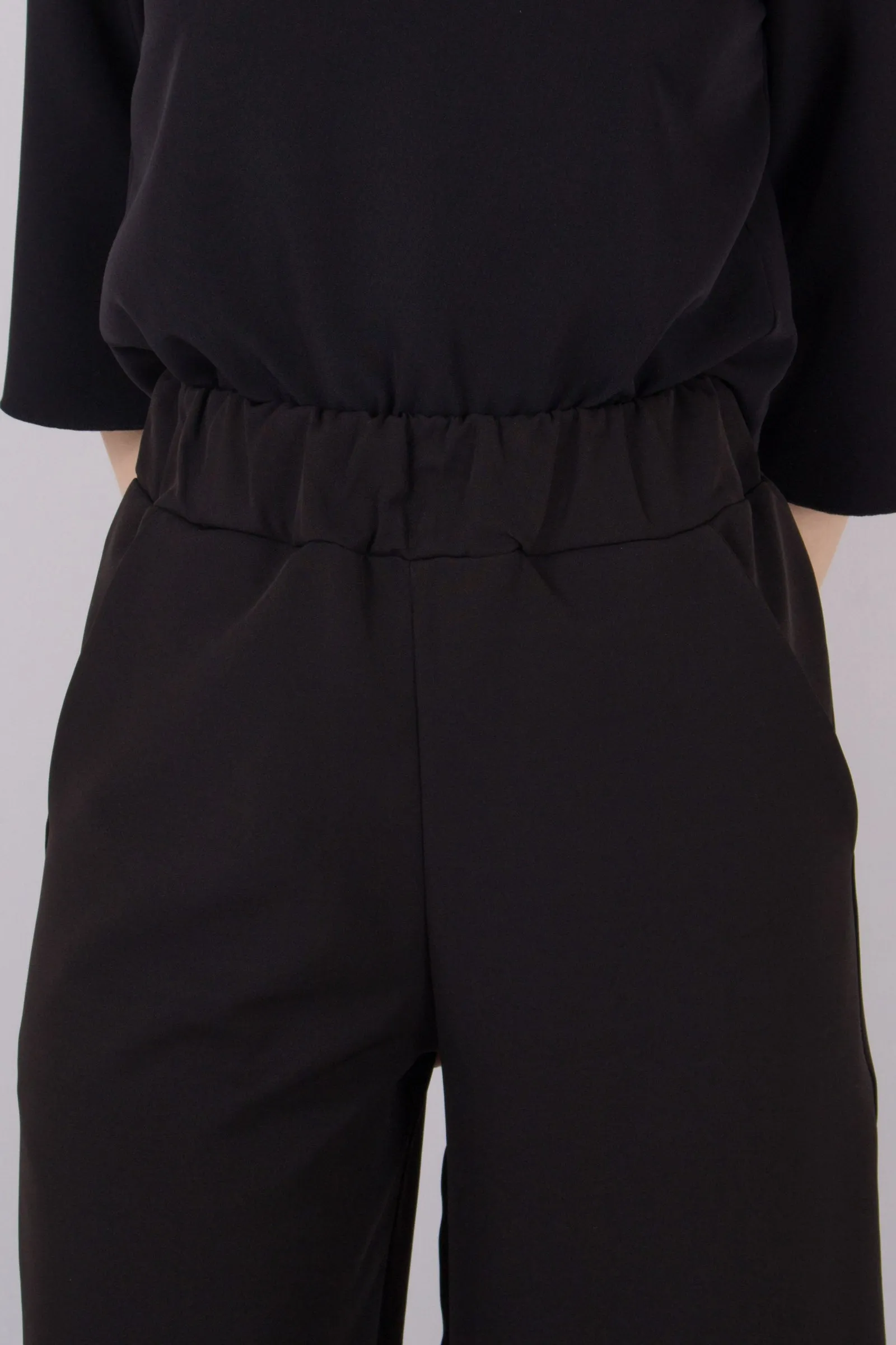 Pantalone Palazzo Crepe Nero