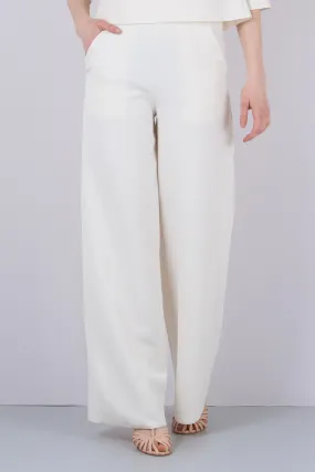 Pantalone Palazzo Crepe Panna