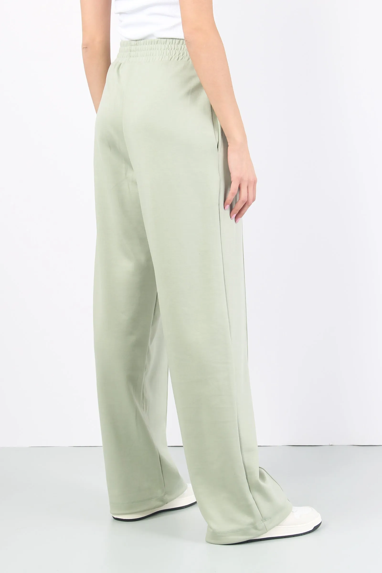 Pantalone Palazzo Modal Verde Aloe