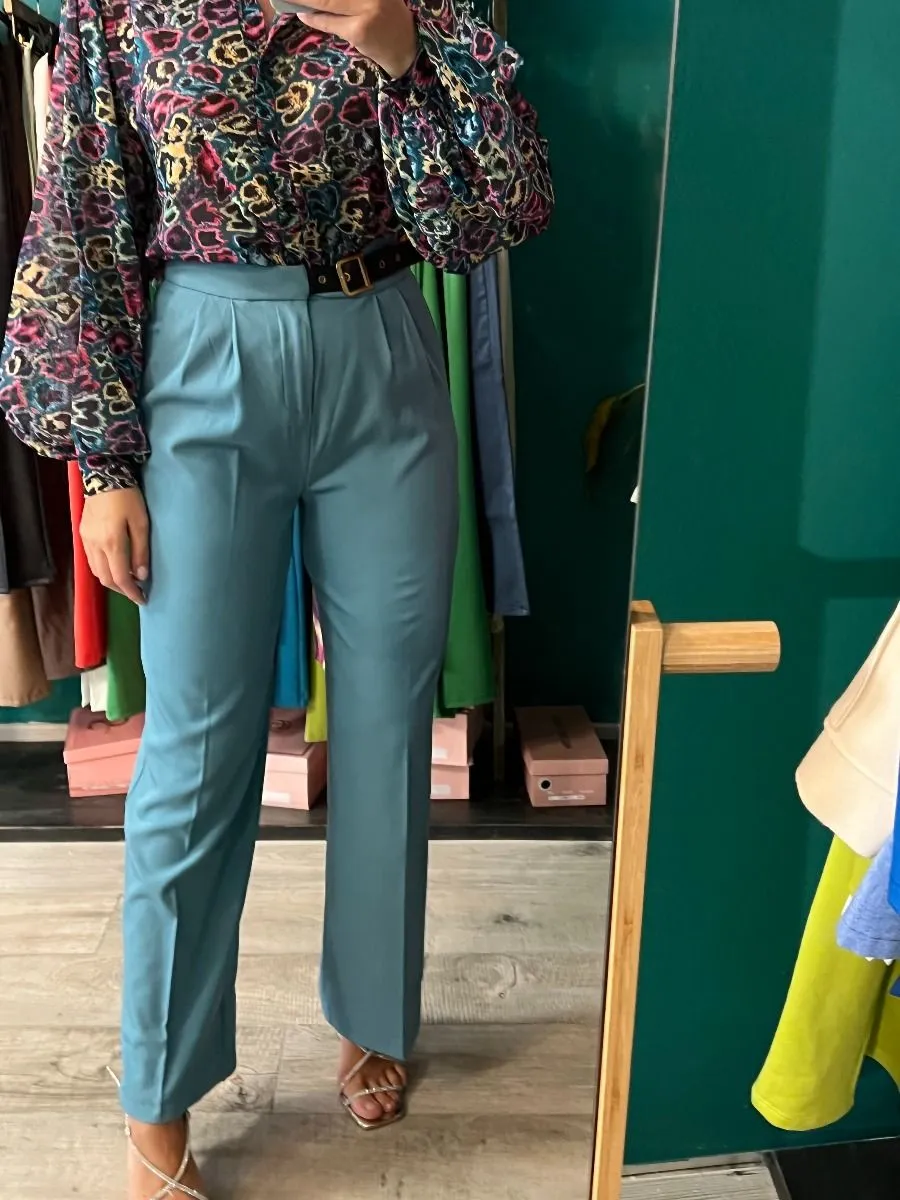 Pantaloni a palazzo con cintura