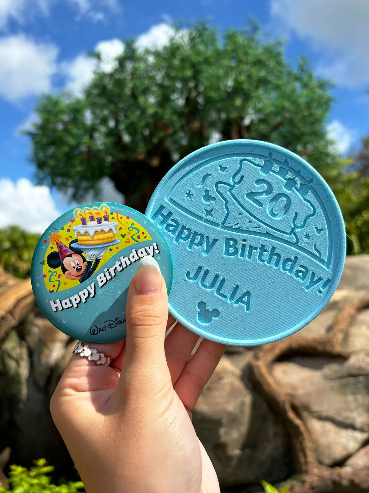 Park Button Drink Coaster - Customizable