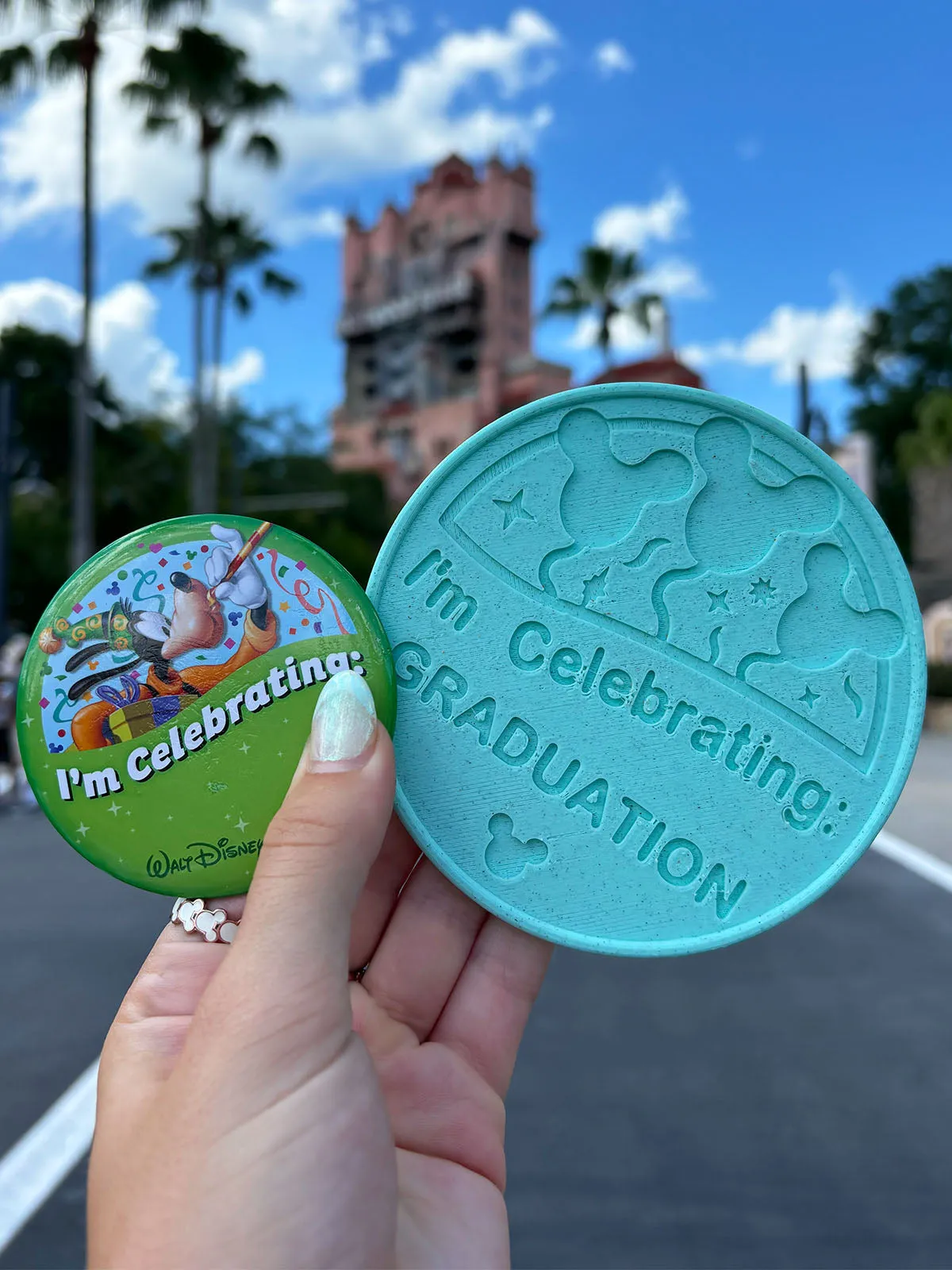 Park Button Drink Coaster - Customizable