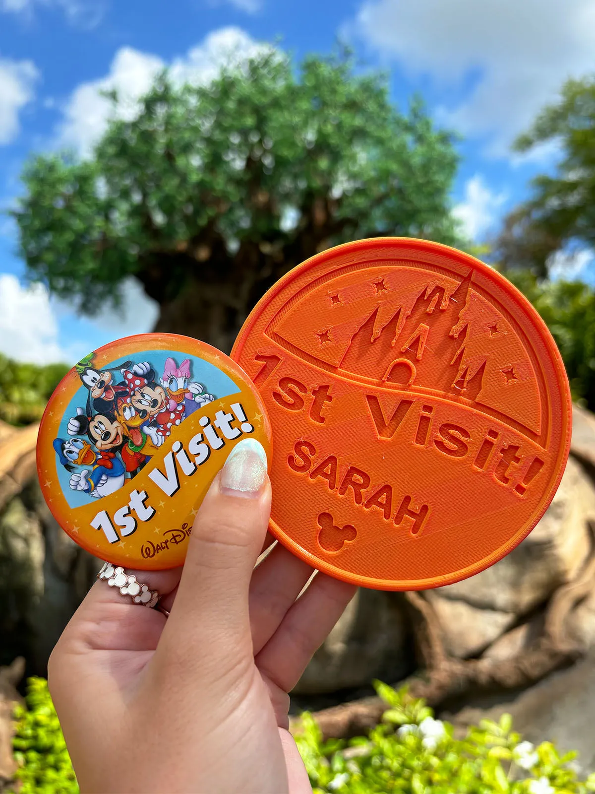 Park Button Drink Coaster - Customizable