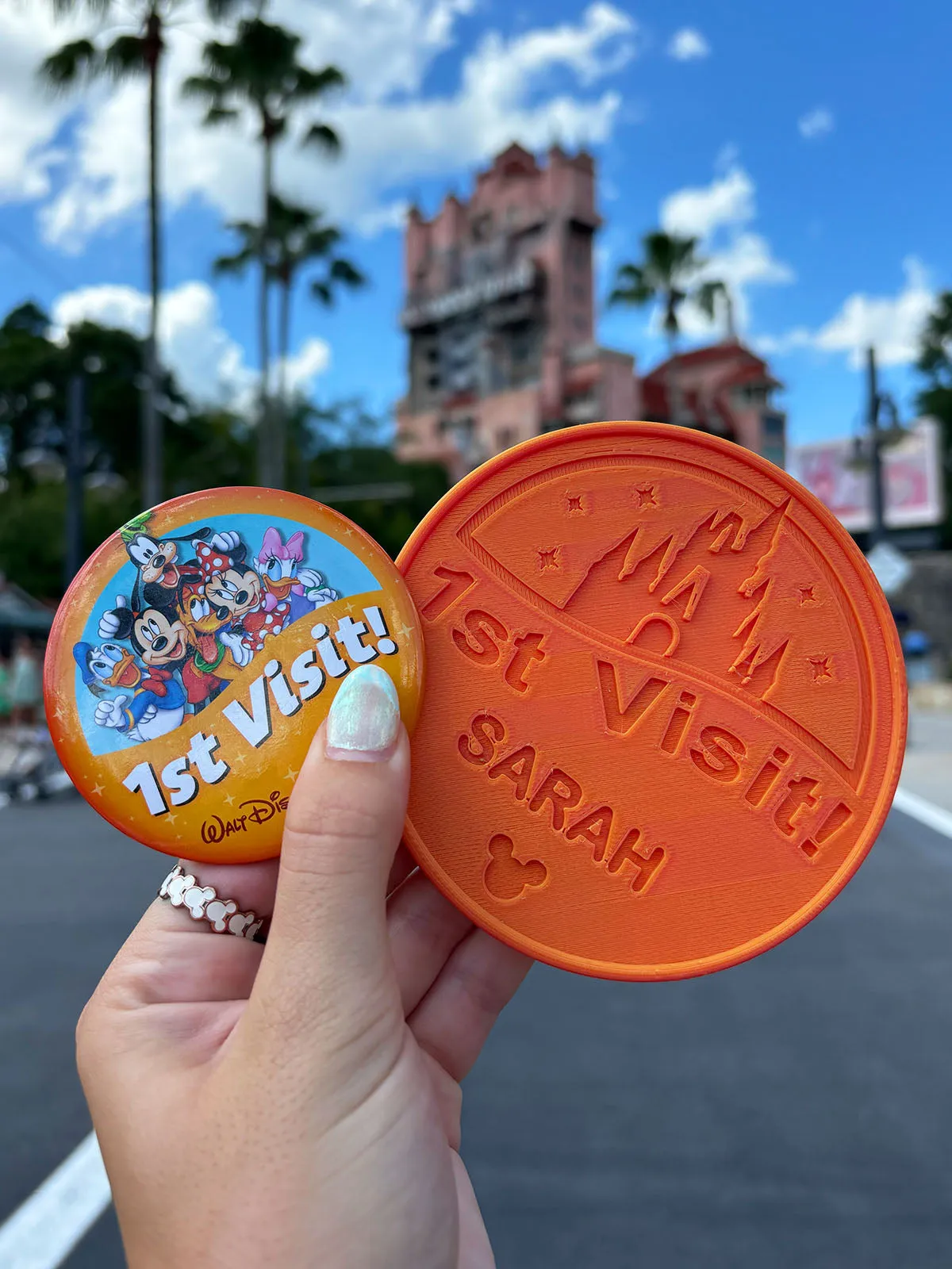 Park Button Drink Coaster - Customizable