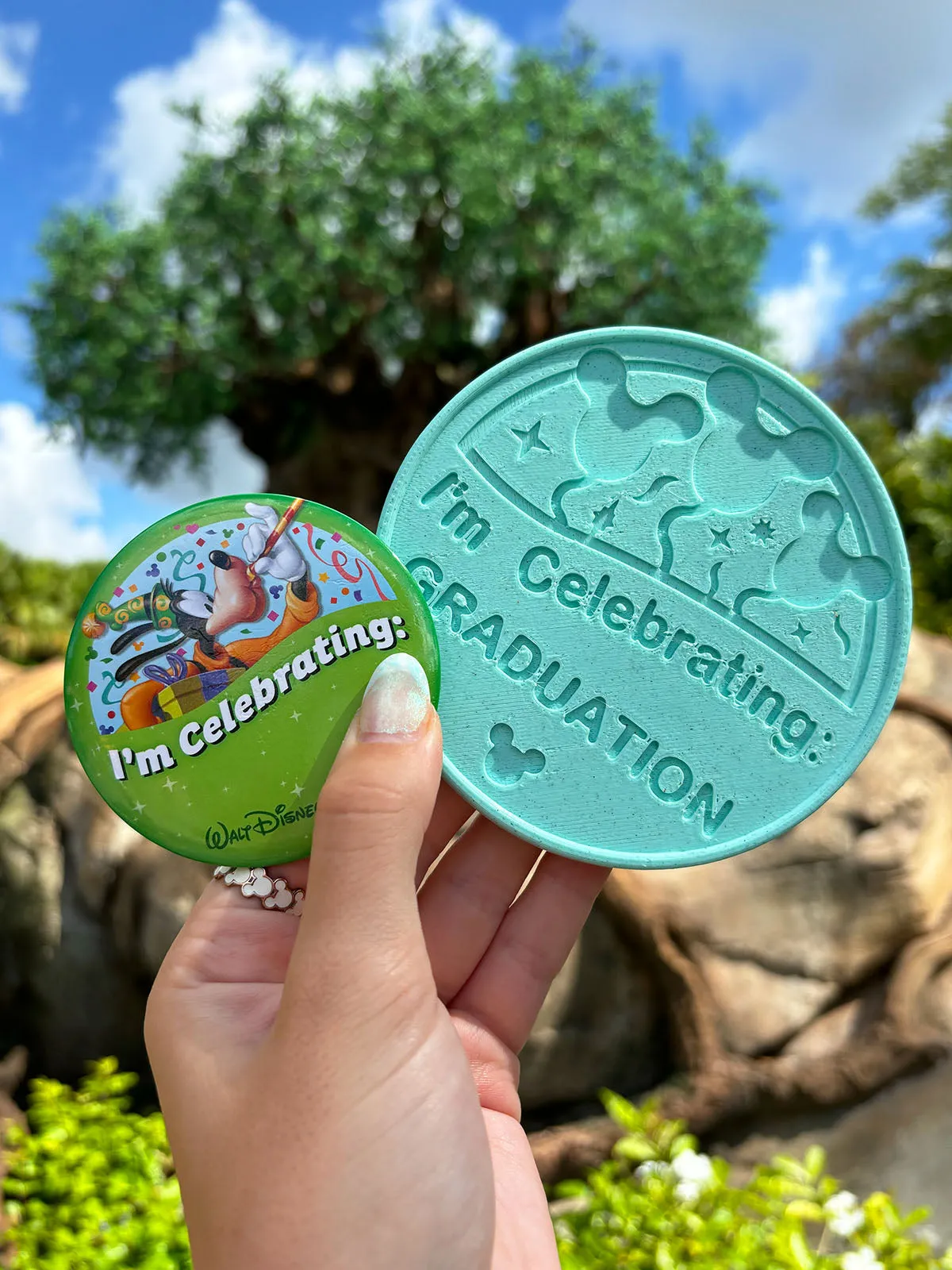 Park Button Drink Coaster - Customizable