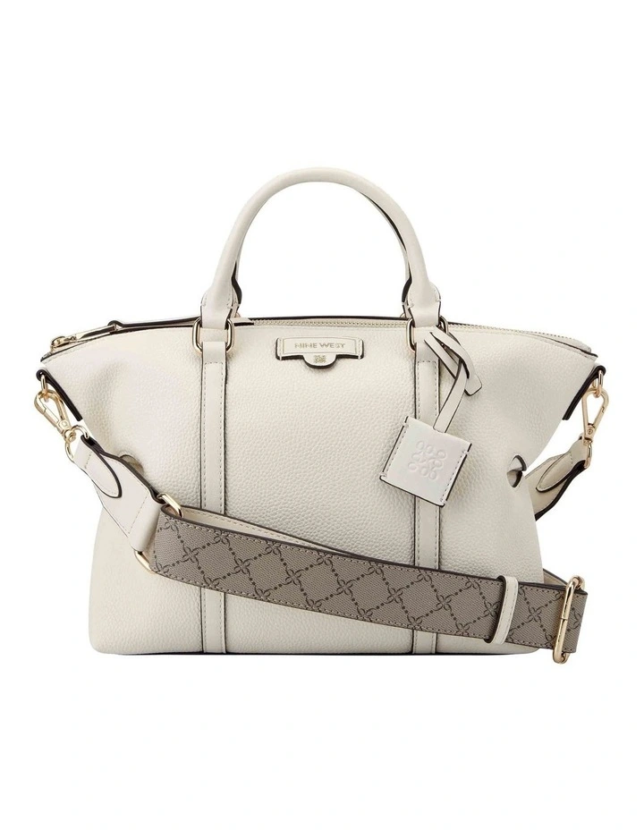 Parkhill Satchel Bag in Cream