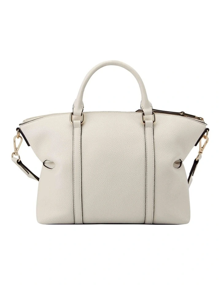 Parkhill Satchel Bag in Cream