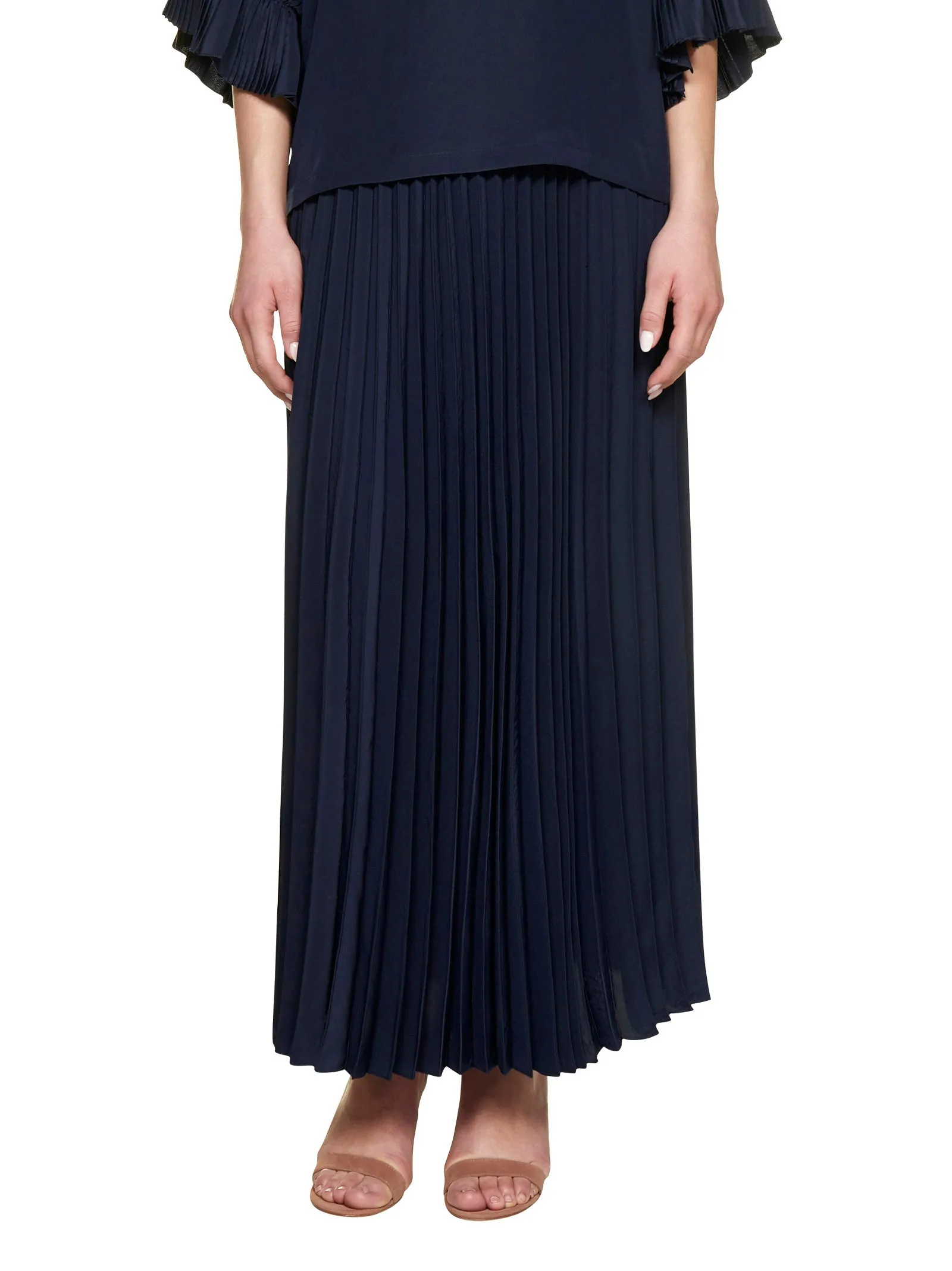 P.A.R.O.S.H. Pleated Maxi Skirt