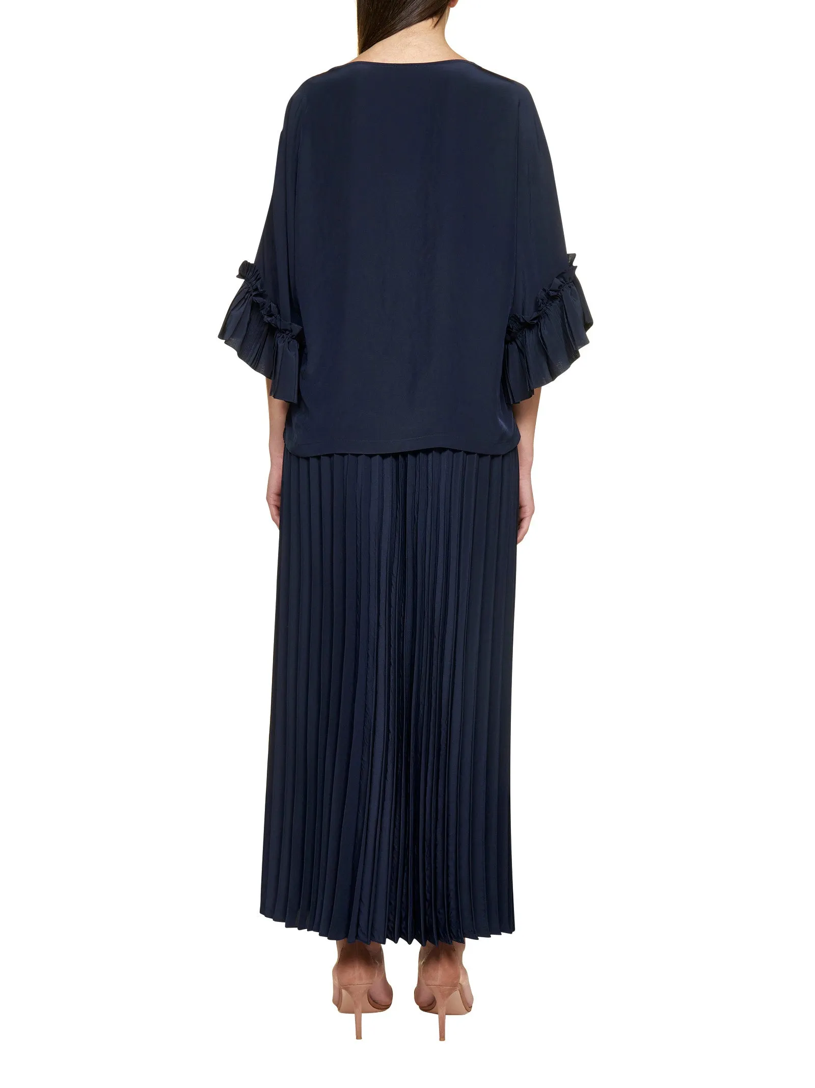 P.A.R.O.S.H. Pleated Maxi Skirt