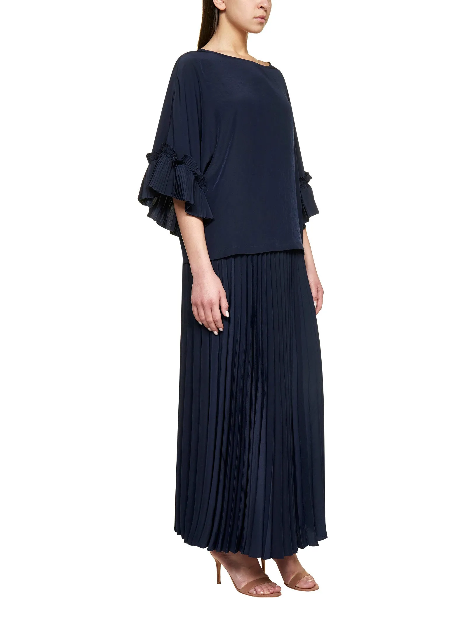 P.A.R.O.S.H. Pleated Maxi Skirt