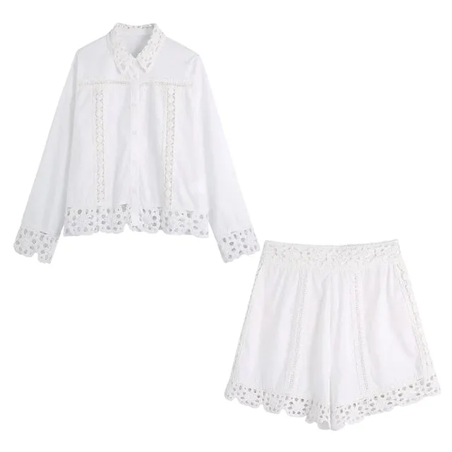 Penny Lace Shorts & Tunic Set