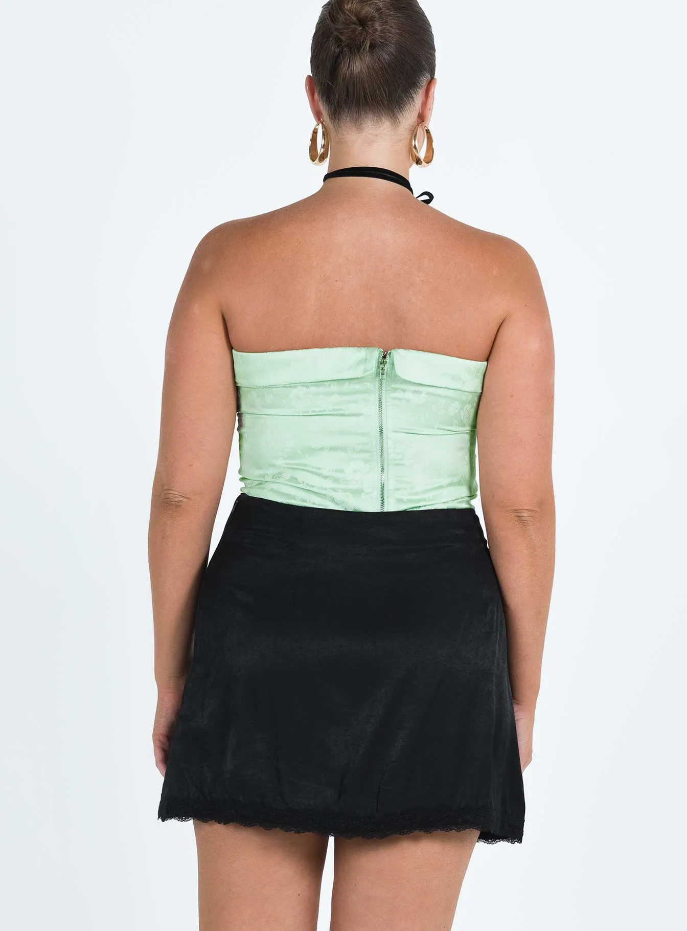 Peridot Mini Skirt Black