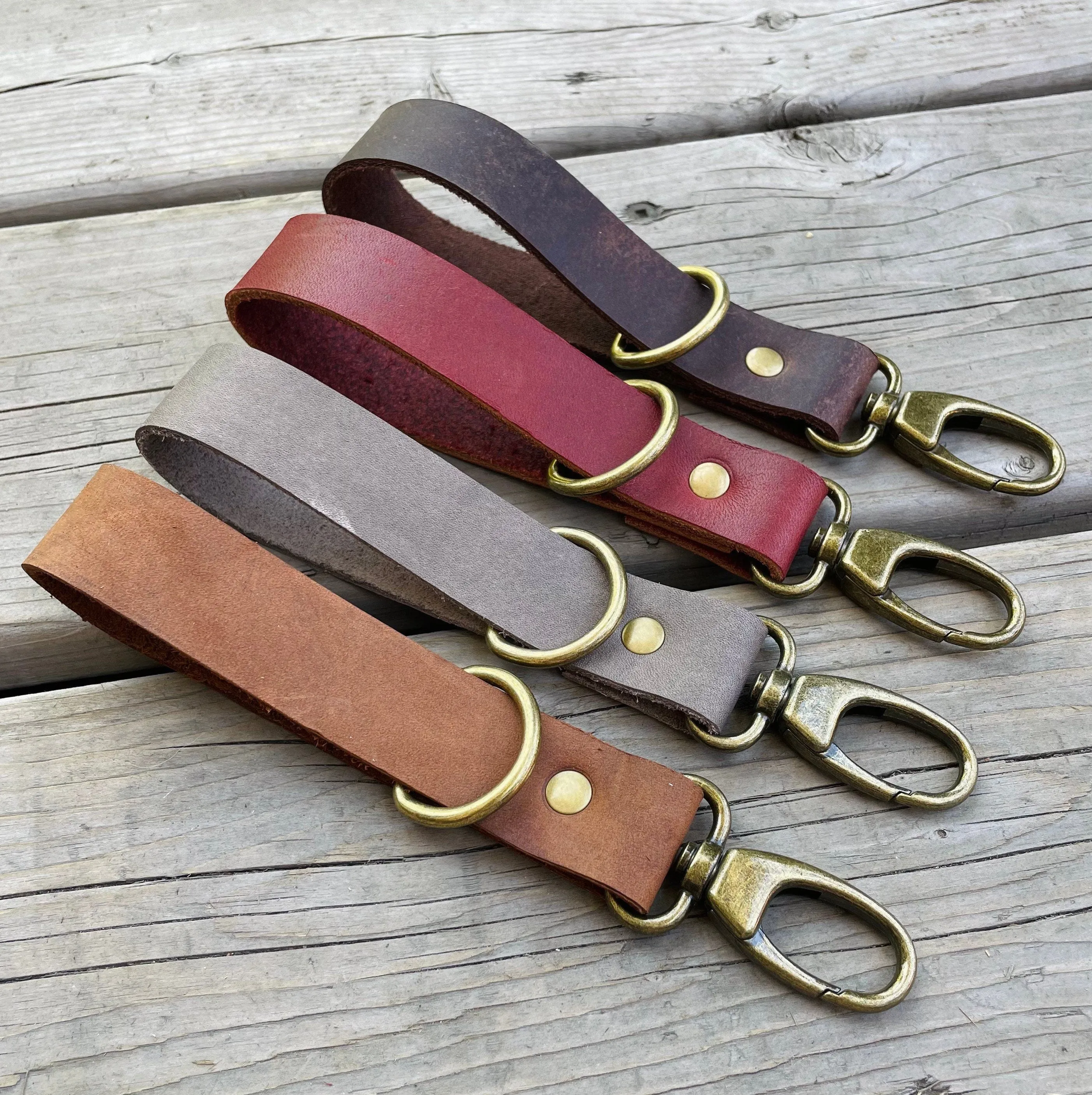 Personalized Leather Keychain