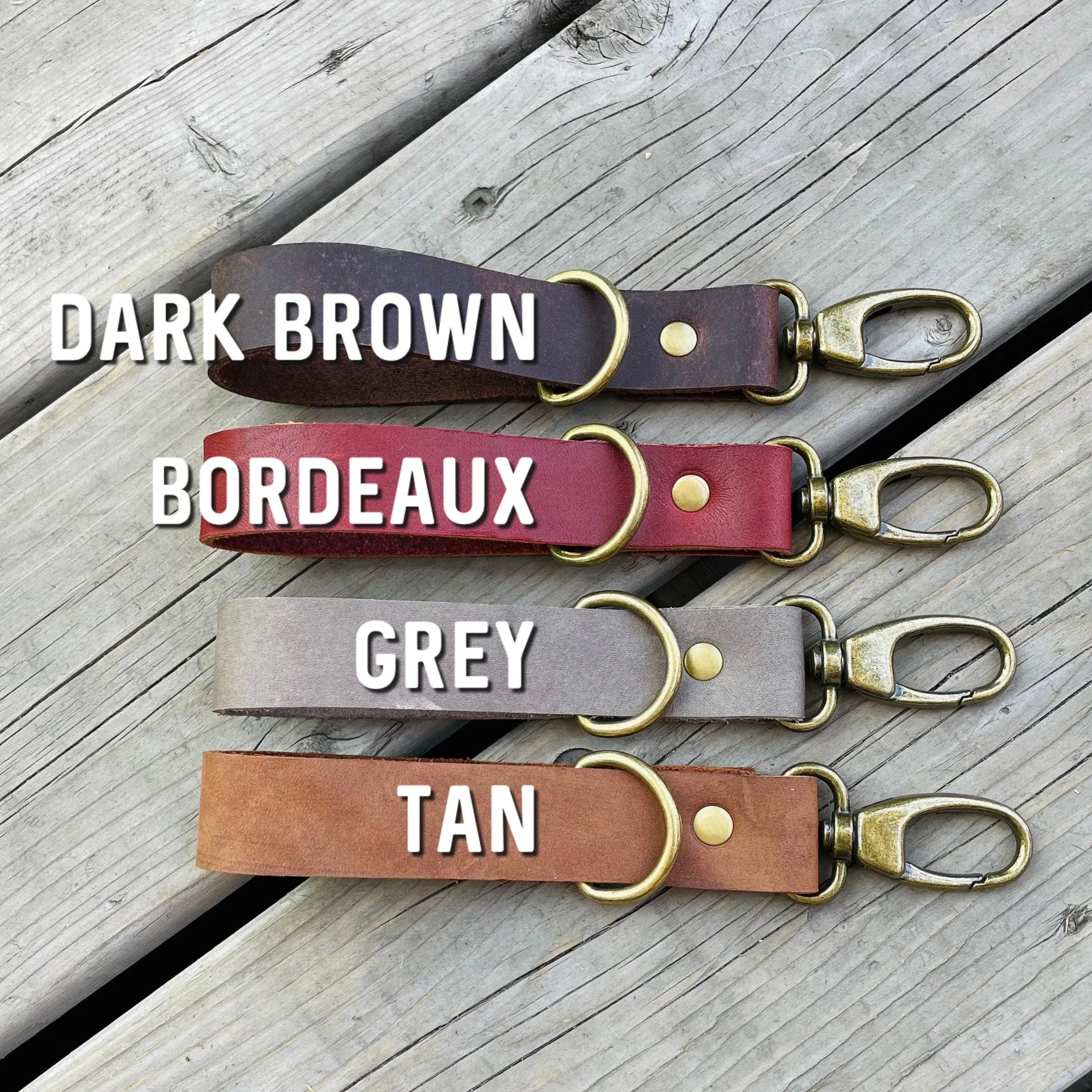 Personalized Leather Keychain