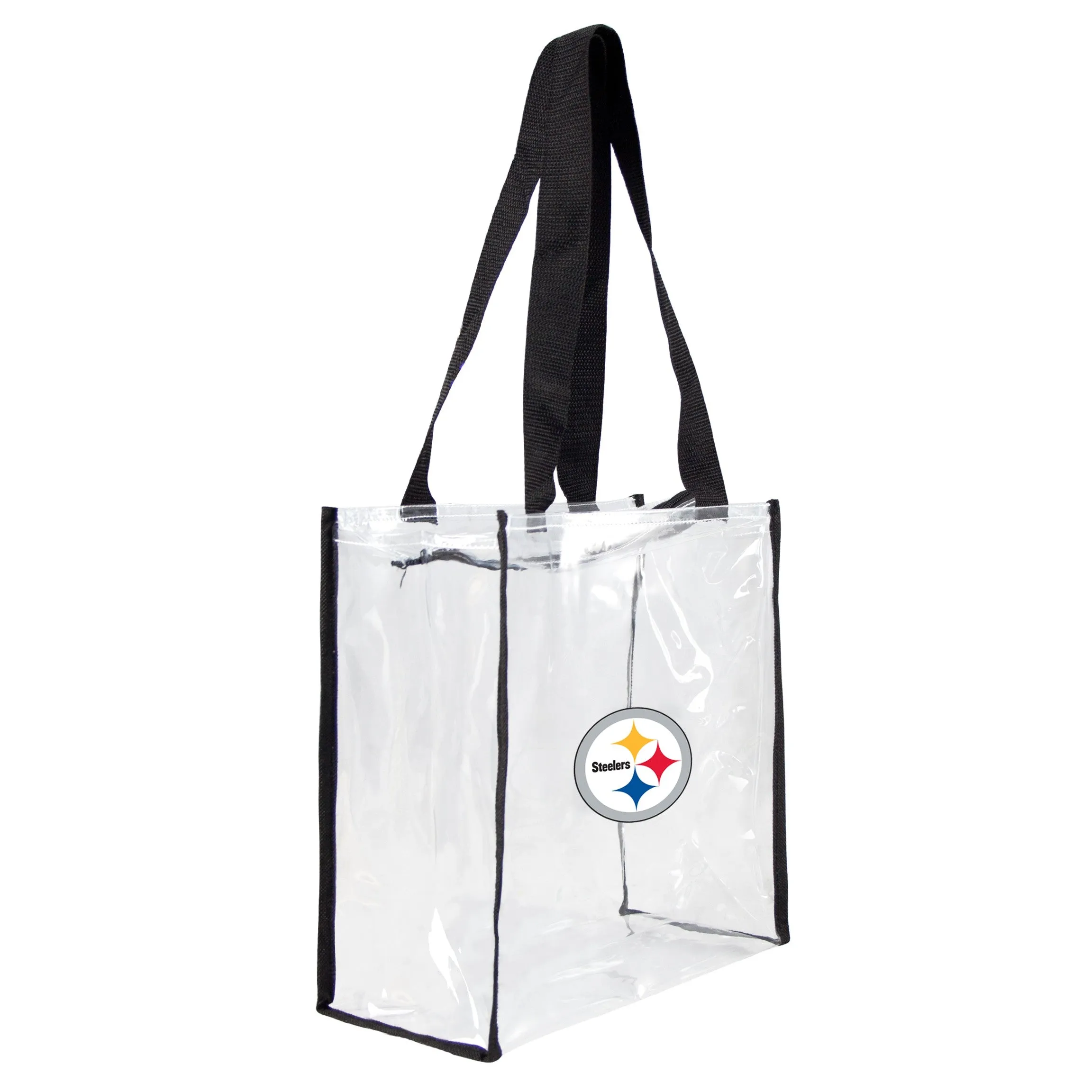 Pittsburgh Steelers Clear Square Zip Tote