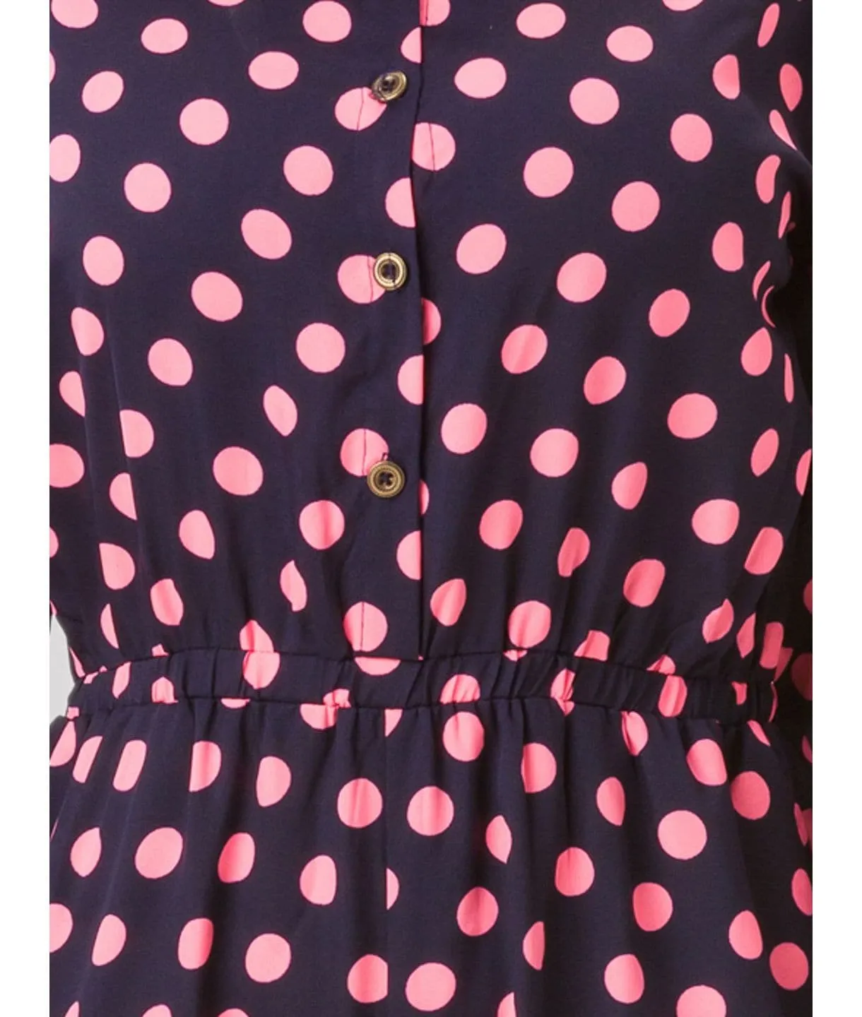 Polka Roll-up Jumpsuit for Girls