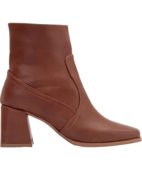 Prologue Shoes Women's Maya - Cognac Brown Ankle Boots