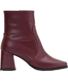 Prologue Shoes Women's Red Maya - Burgundy Matt Ankle Boots