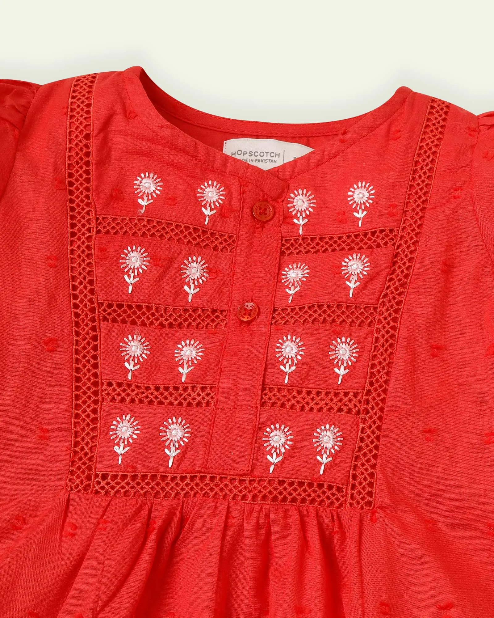 Red Embroidered Tunic