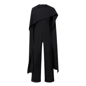 ROKSANDA Valerya Cape Jumpsuit - Black