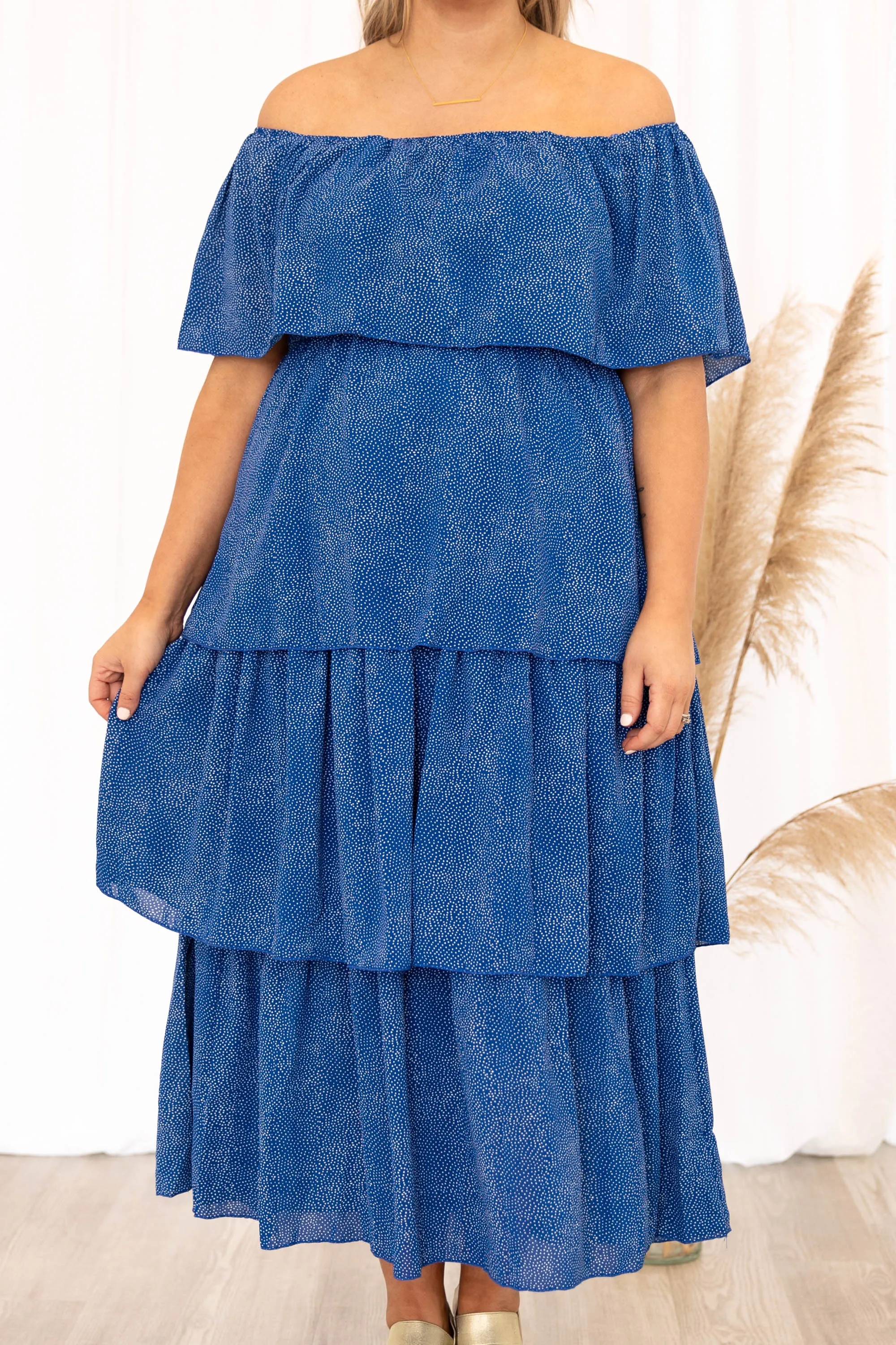 Roll The Path Dress, Royal Blue