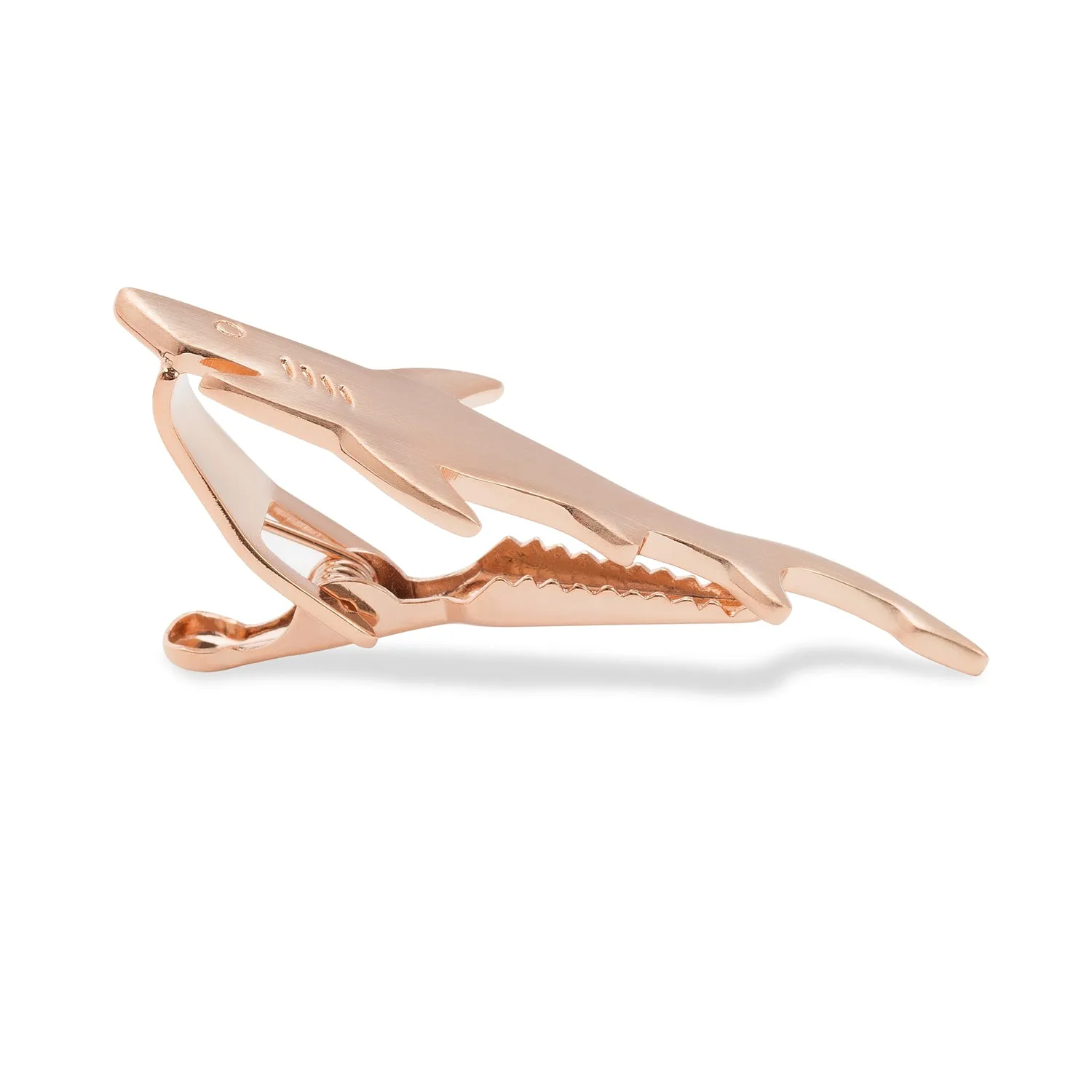 Rose Gold Shark Tie Bar