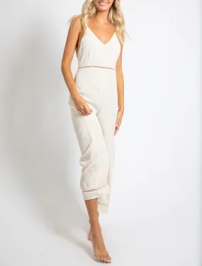 Rusty USA Talia Jumpsuit Off White