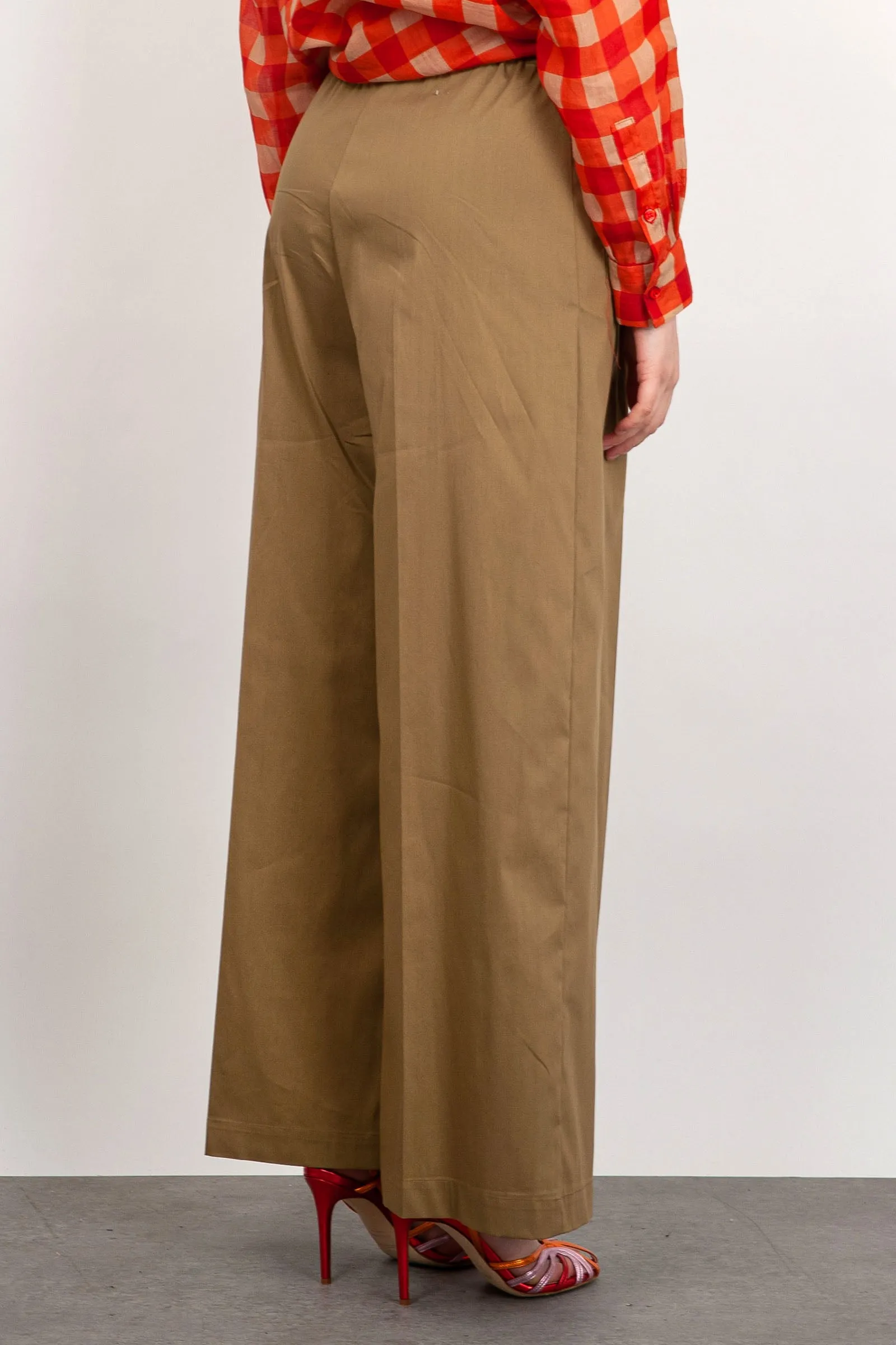 Semicouture Pantalone Jonny Cotone Beige